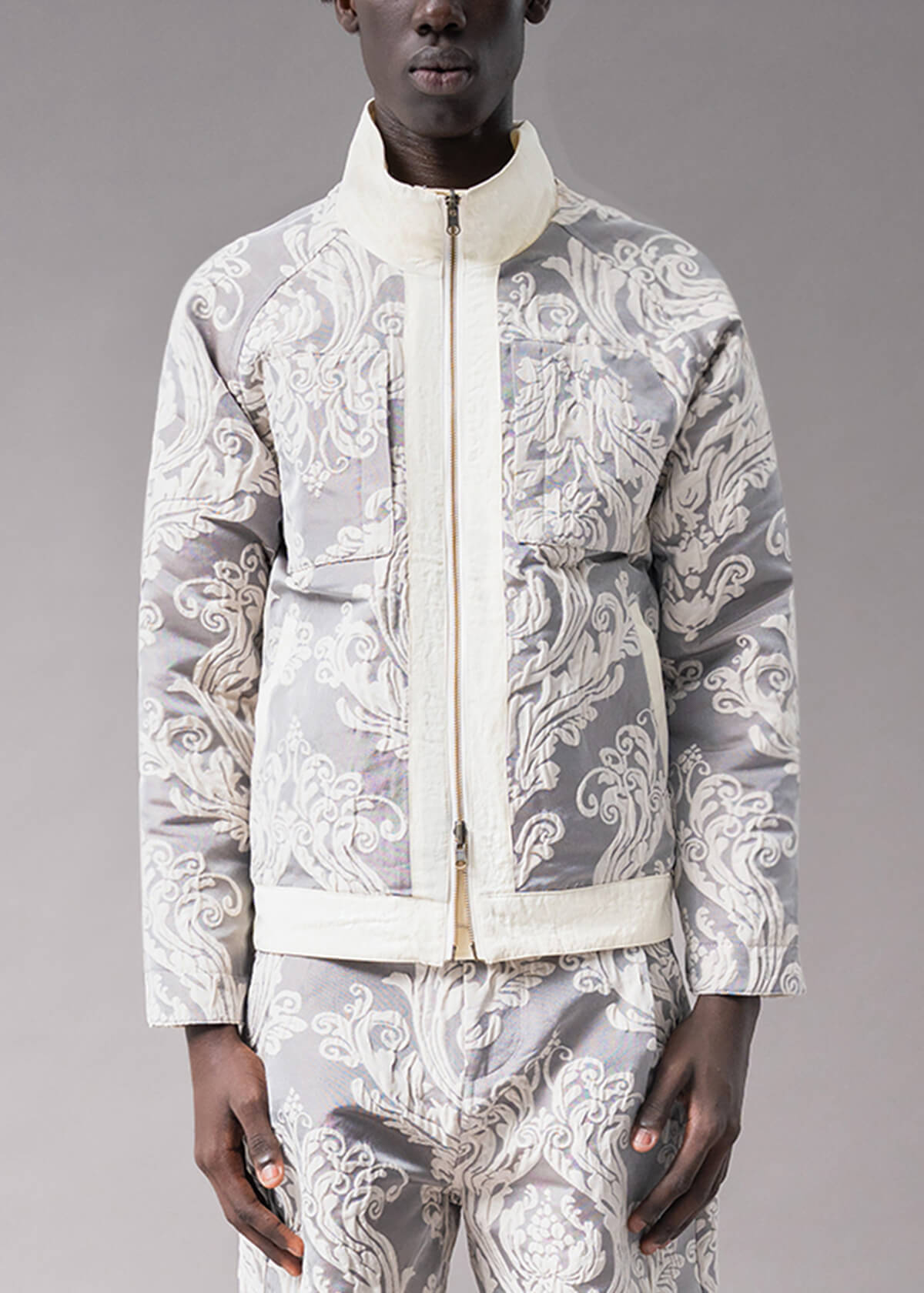Reversible Hand Loom Jacquard Jkt | Modern Menswear by yycbvcnbmmnbm