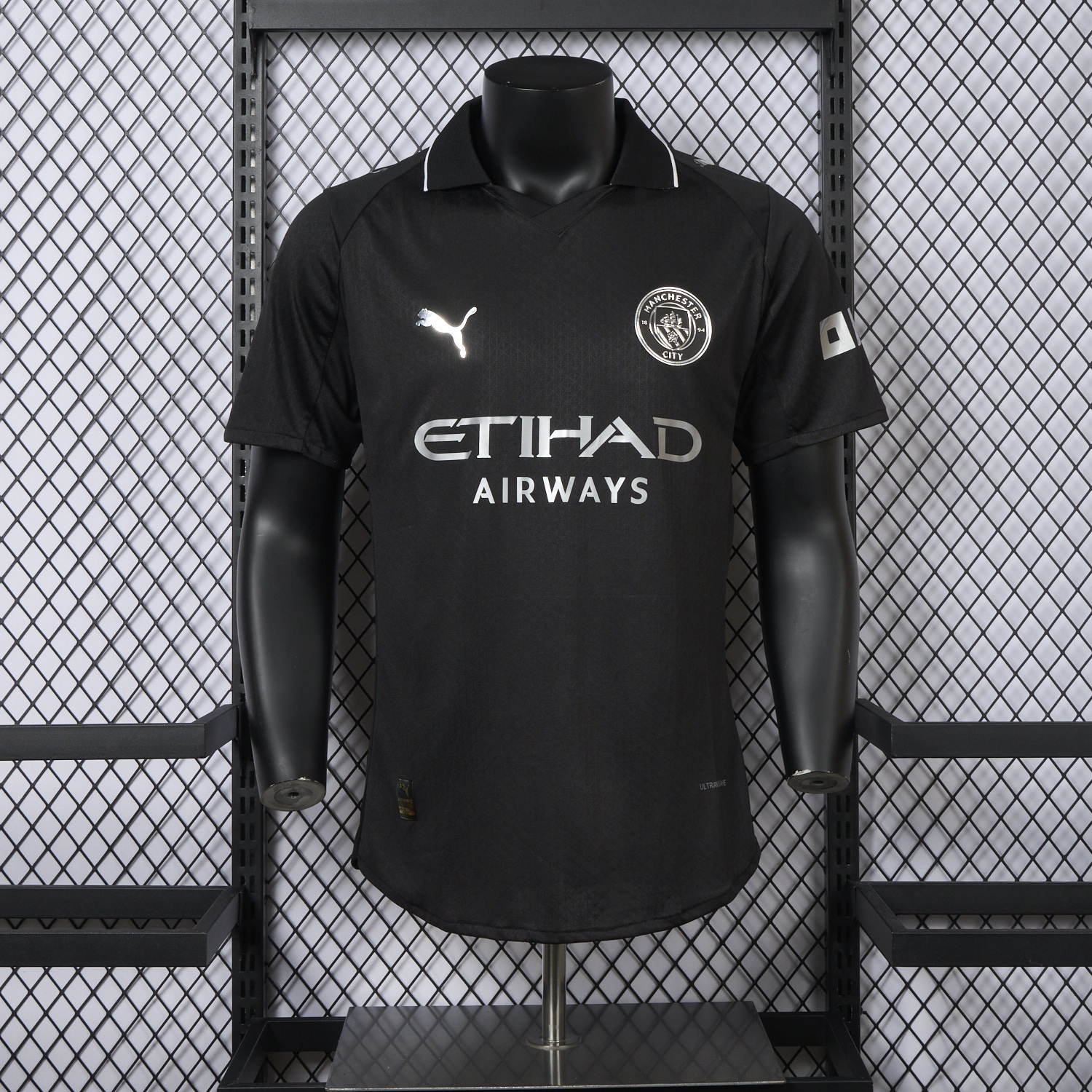 AlphaJersey-Manchester City 25-26 Away Black Jersey - Player Version