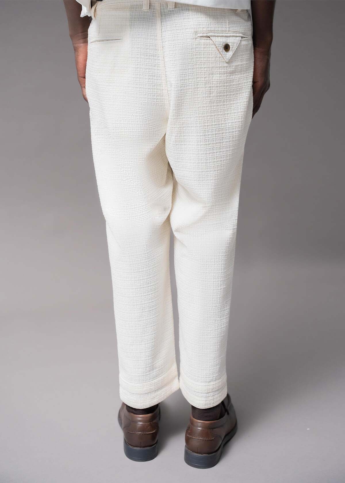 Off White Grid Pant: Boxer Fit | Modern Menswear by yycbvcnbmmnbm