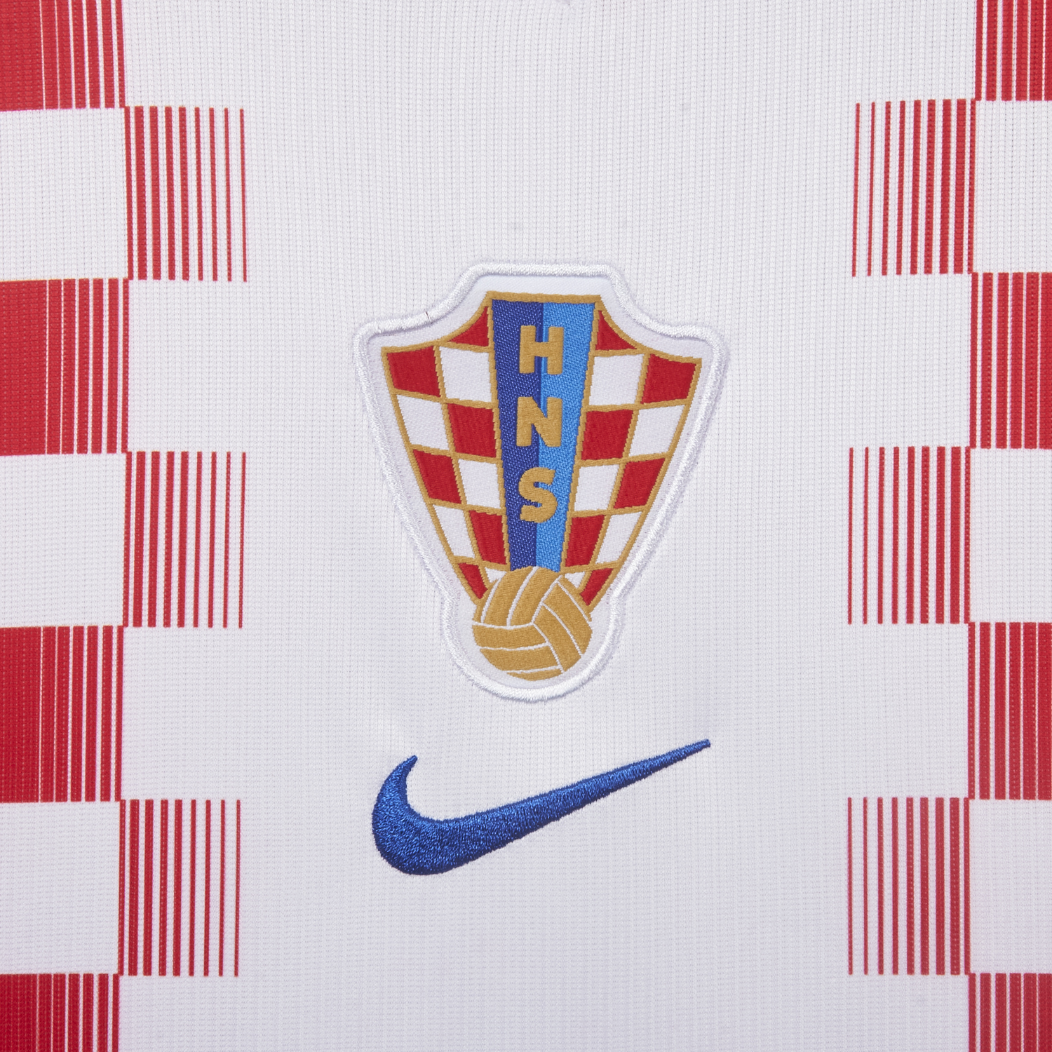 AlphaJersey-Croatia 2026 Home White And Red Jersey - Fans Version