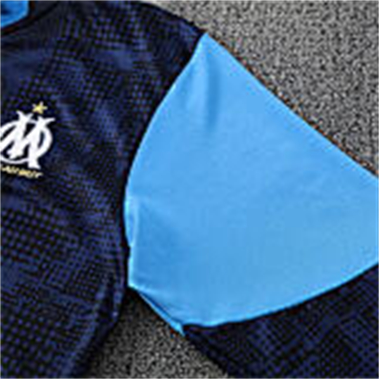 AlphaJersey-Marseille 25-26 Kids Long Sleeve Training Set - Royal Blue Top & Royal Blue Pants