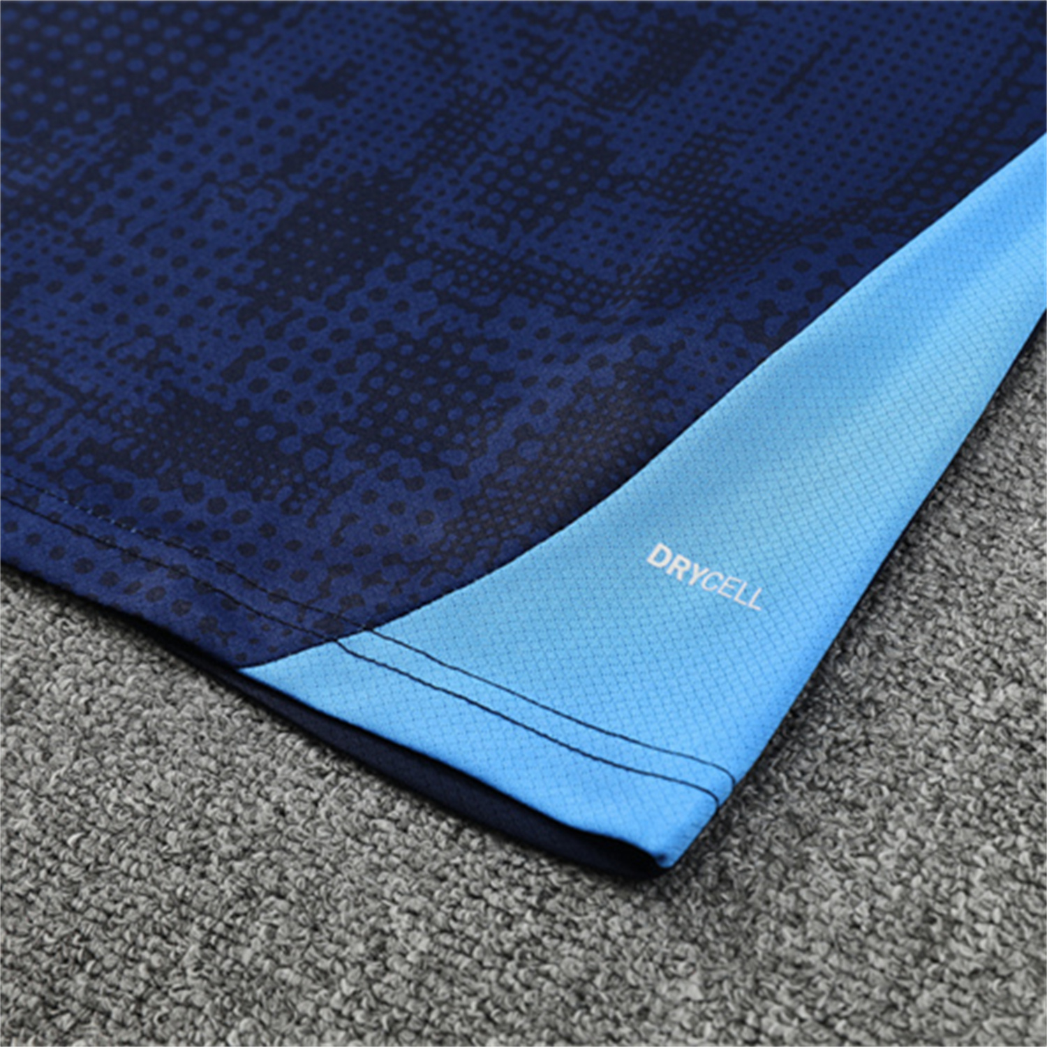 AlphaJersey-Marseille 25-26 Short-Sleeve Training Set - Royal Blue Top & Royal Blue Shorts