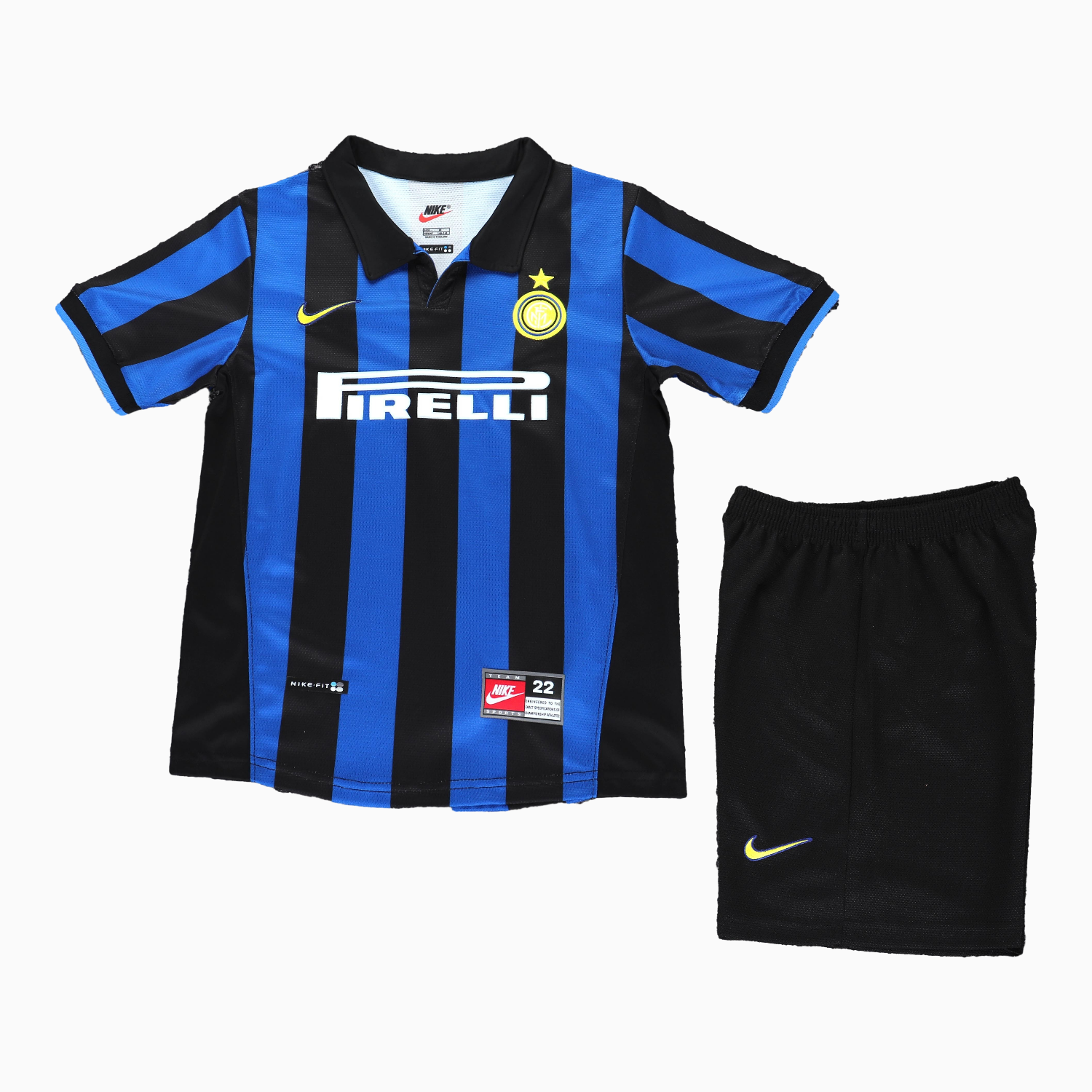 AlphaJersey-Retro Inter Milan 1998-99 Home Kids Kit