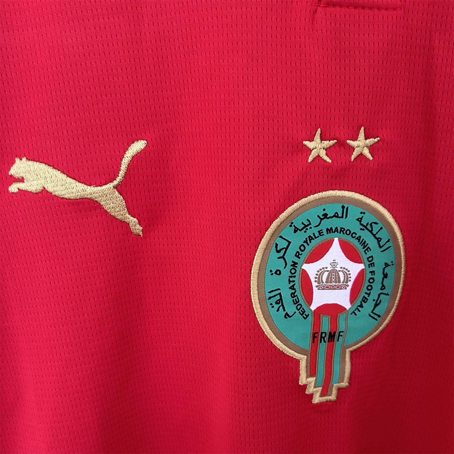 AlphaJersey-【Two-Crown Star】Morocco 2026 Home Jersey - Fans Version