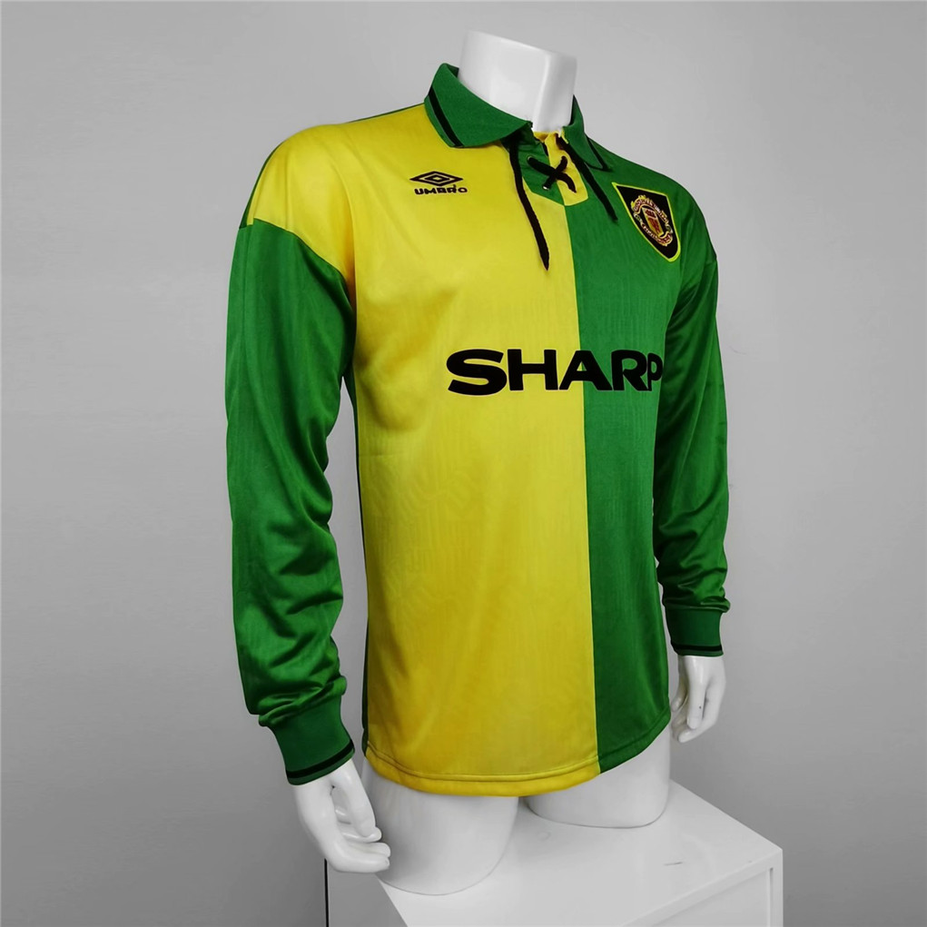 AlphaJersey-Retro Manchester United 92-94 Third Away Long Sleeve Jersey
