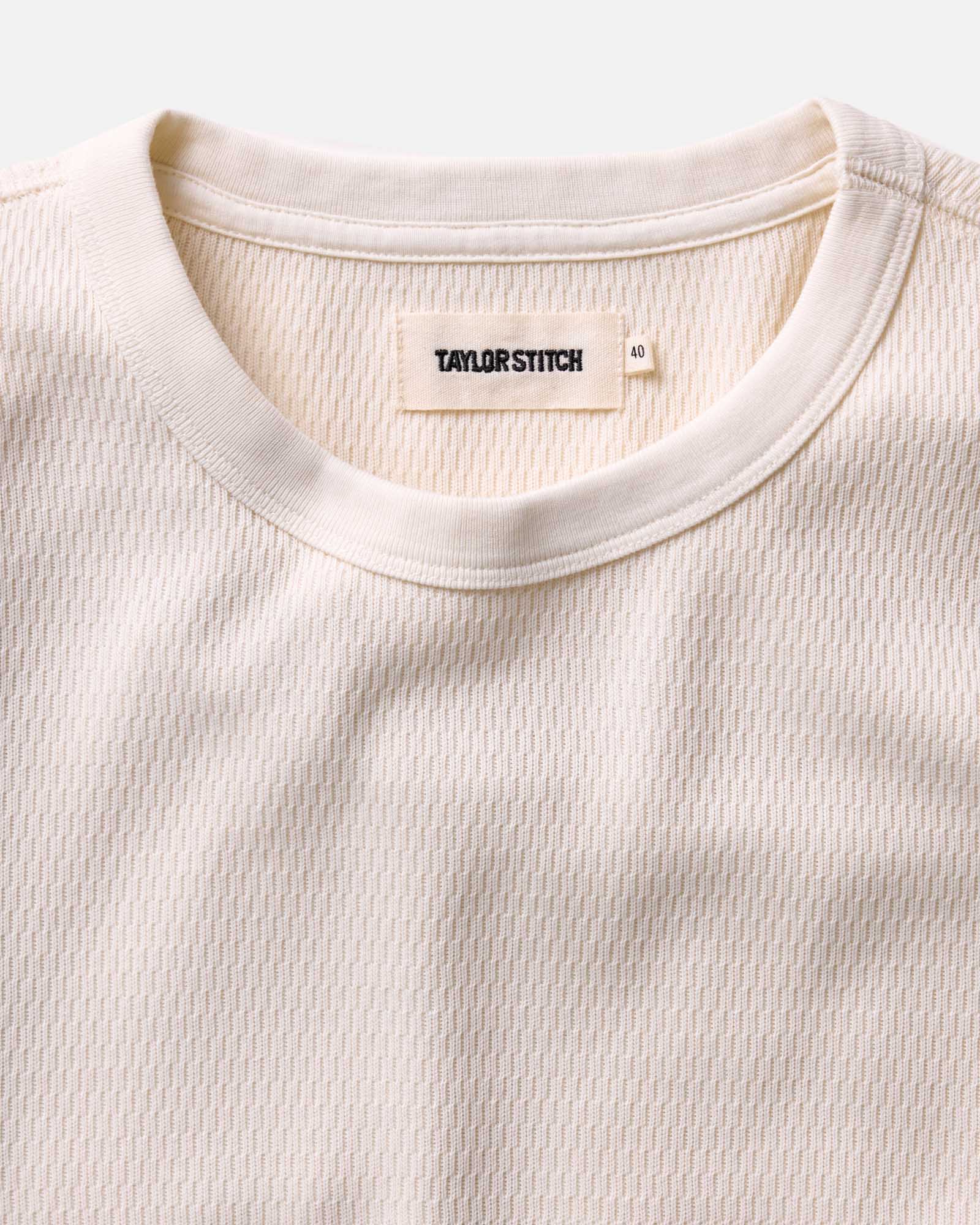 The Organic Cotton Crew in Vintage White Waffle | Modern Menswear by yycbvcnbmmnbm
