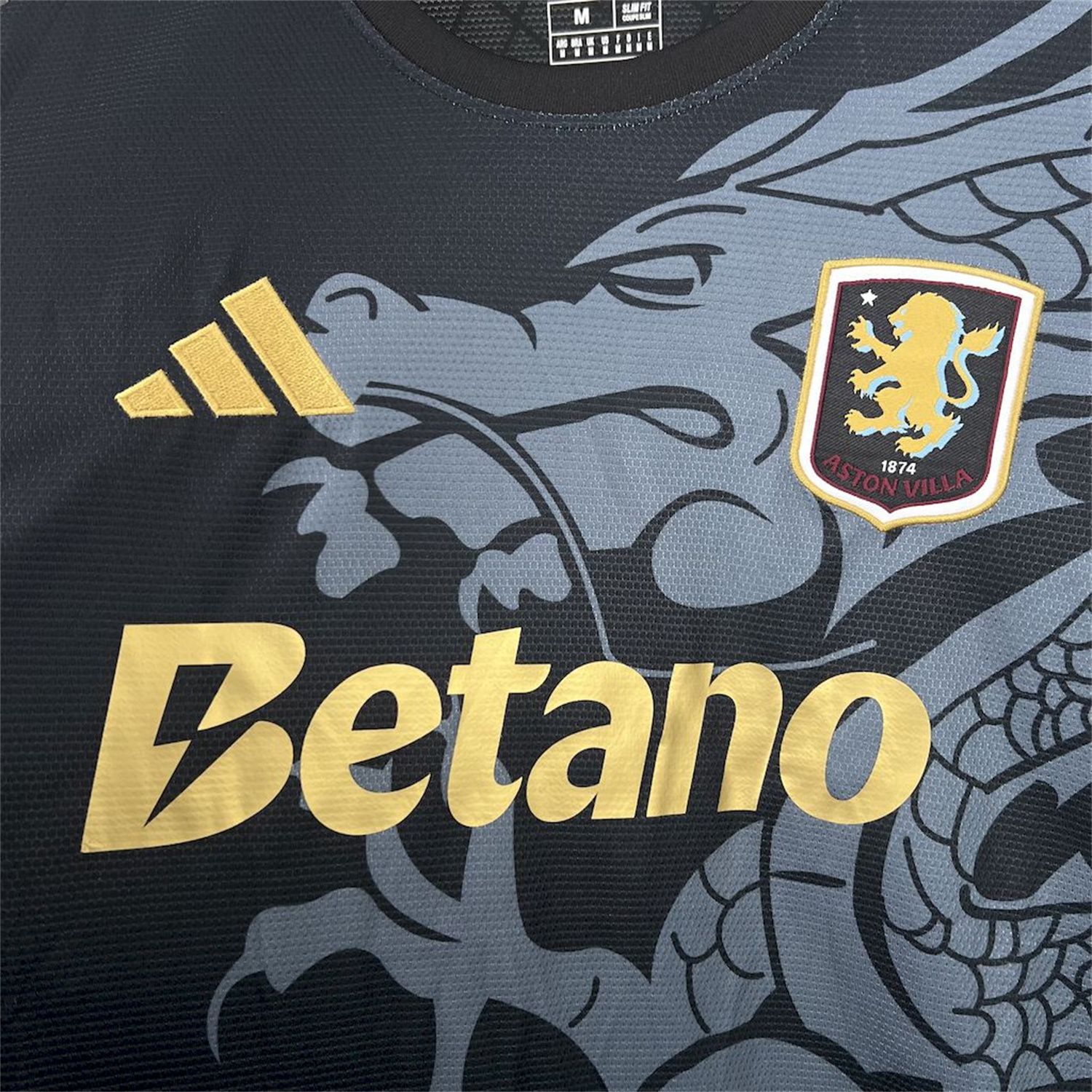 AlphaJersey-Aston Villa 25-26 Black Special Edition Jersey - Fans Version