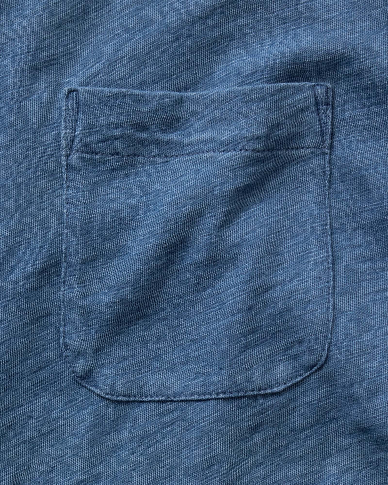 The Short Sleeve California in Washed Indigo Slub | Modern Menswear by yycbvcnbmmnbm