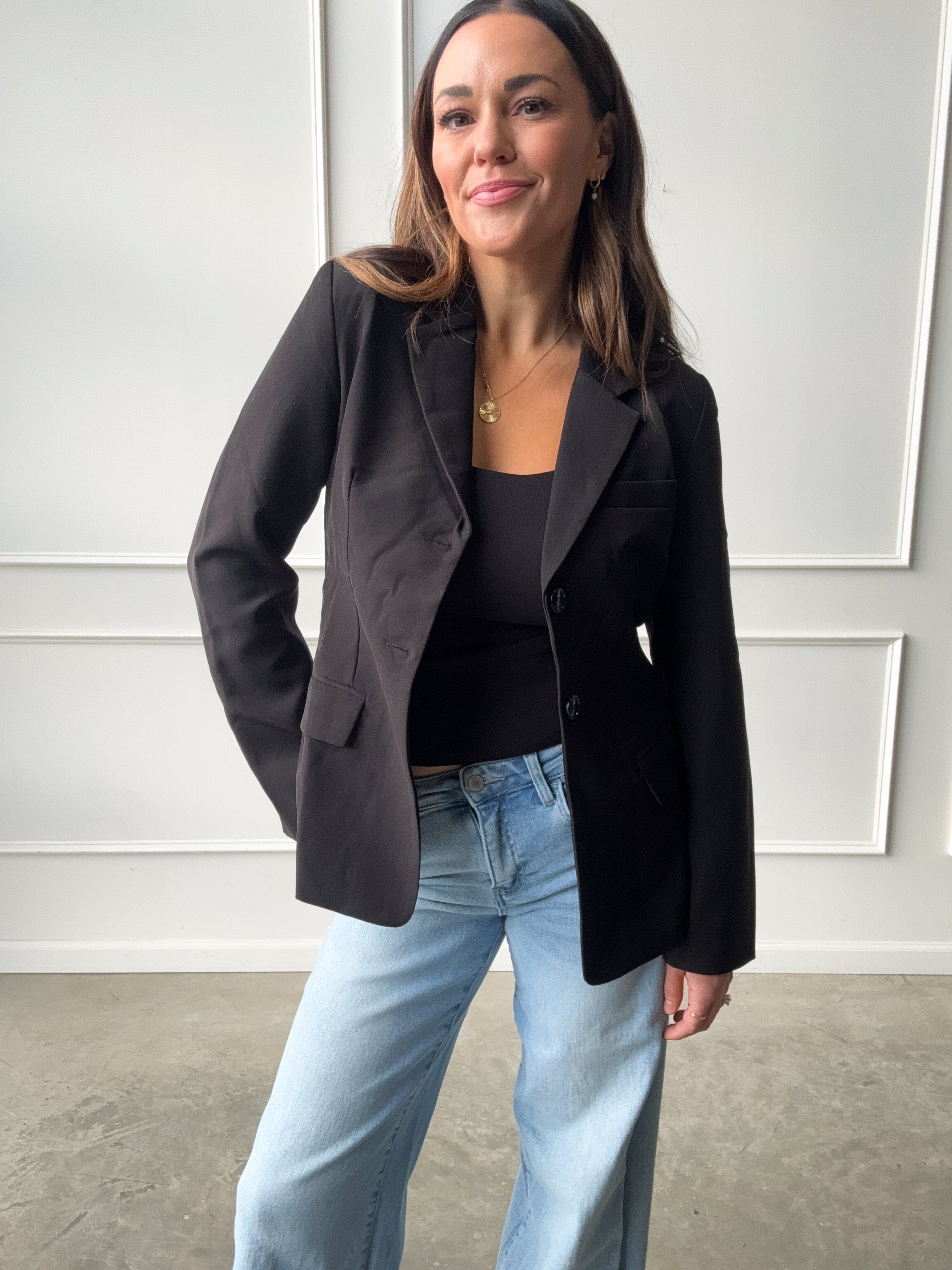 Black Fitted Blazer | Elegant Women's Fashion by coolavocek