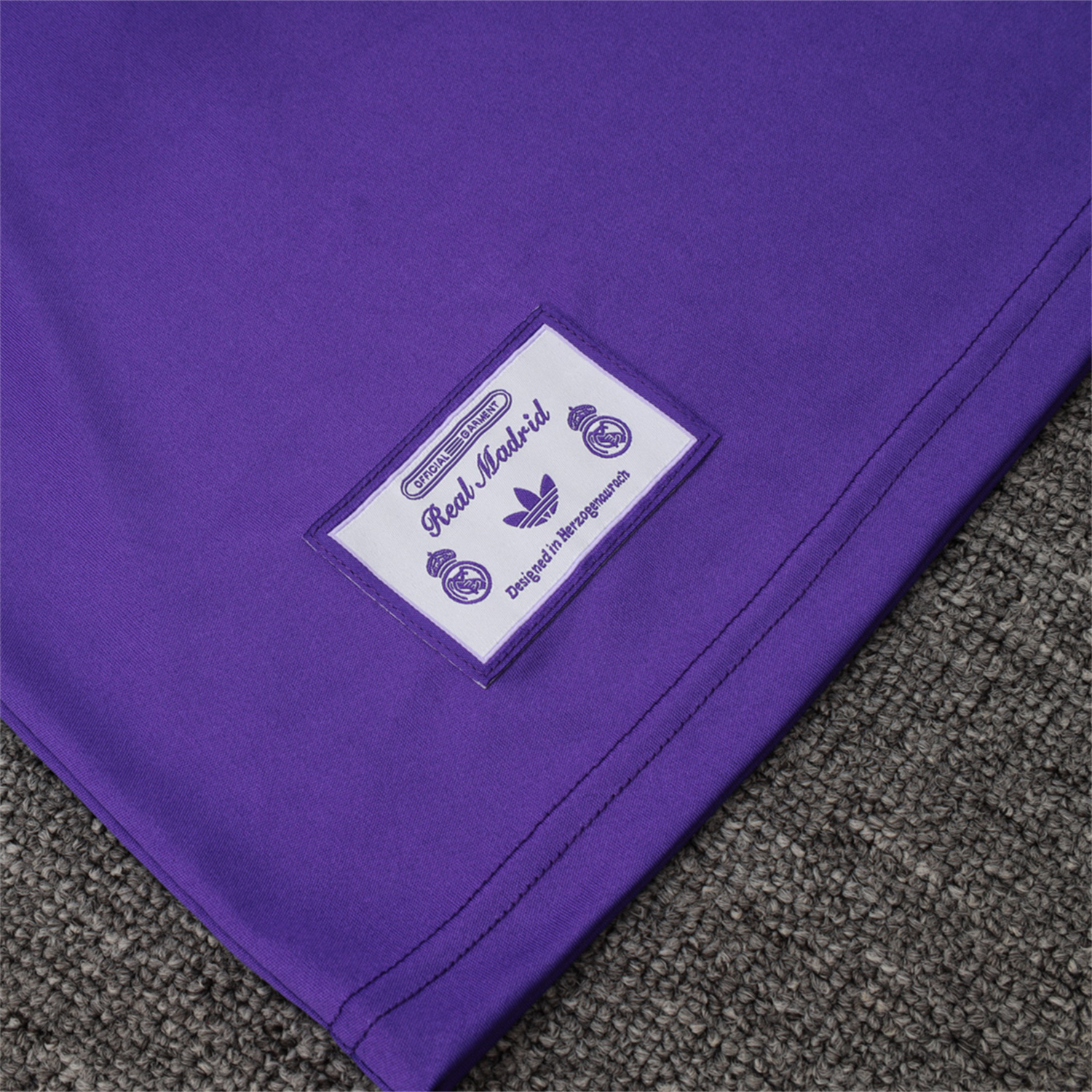 AlphaJersey-Real Madrid 25-26 Throwback Trefoil Vest Training Set - Purple