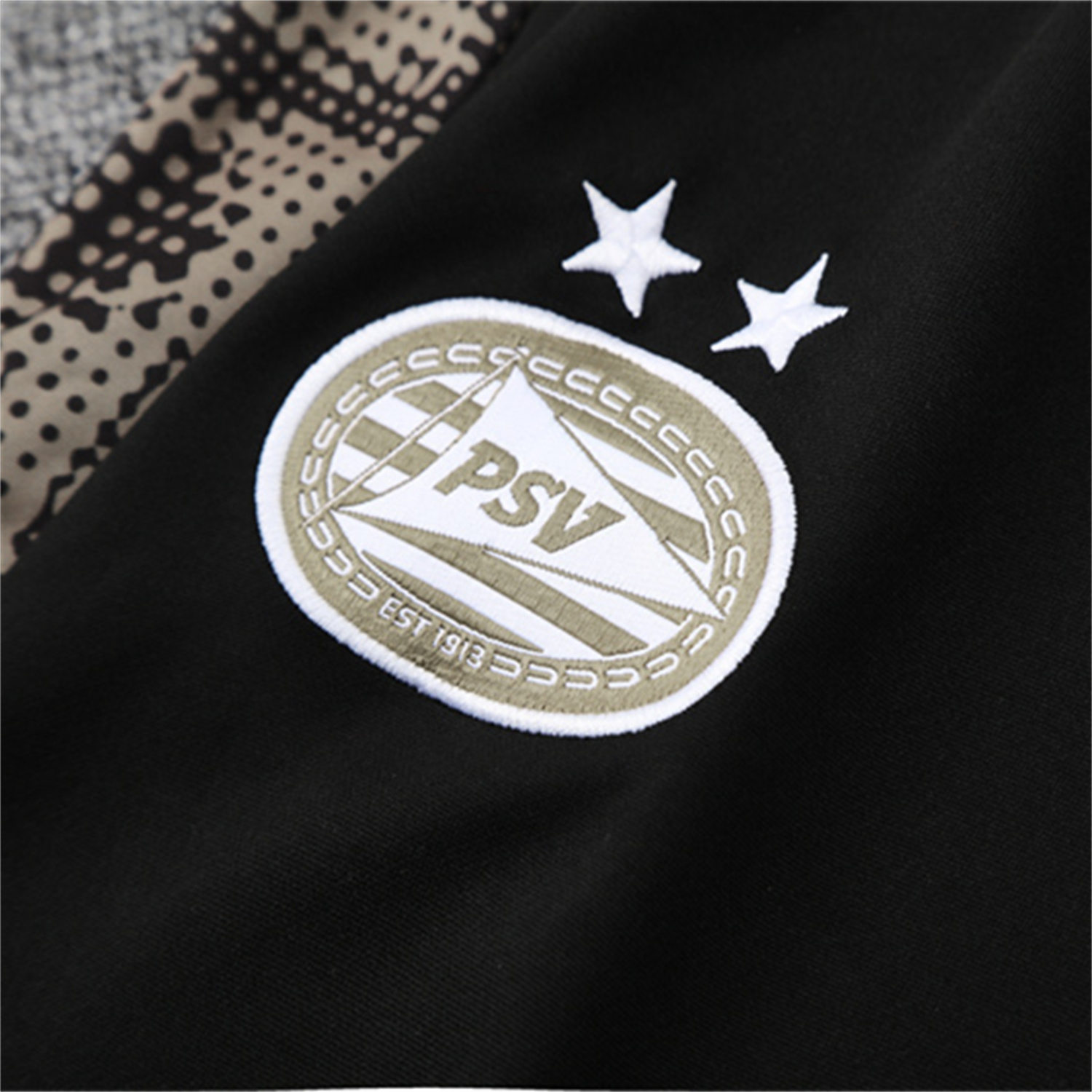 AlphaJersey-PSV Eindhoven 25-26 Kids Long Sleeve Training Set - Khaki Top & Black Pants