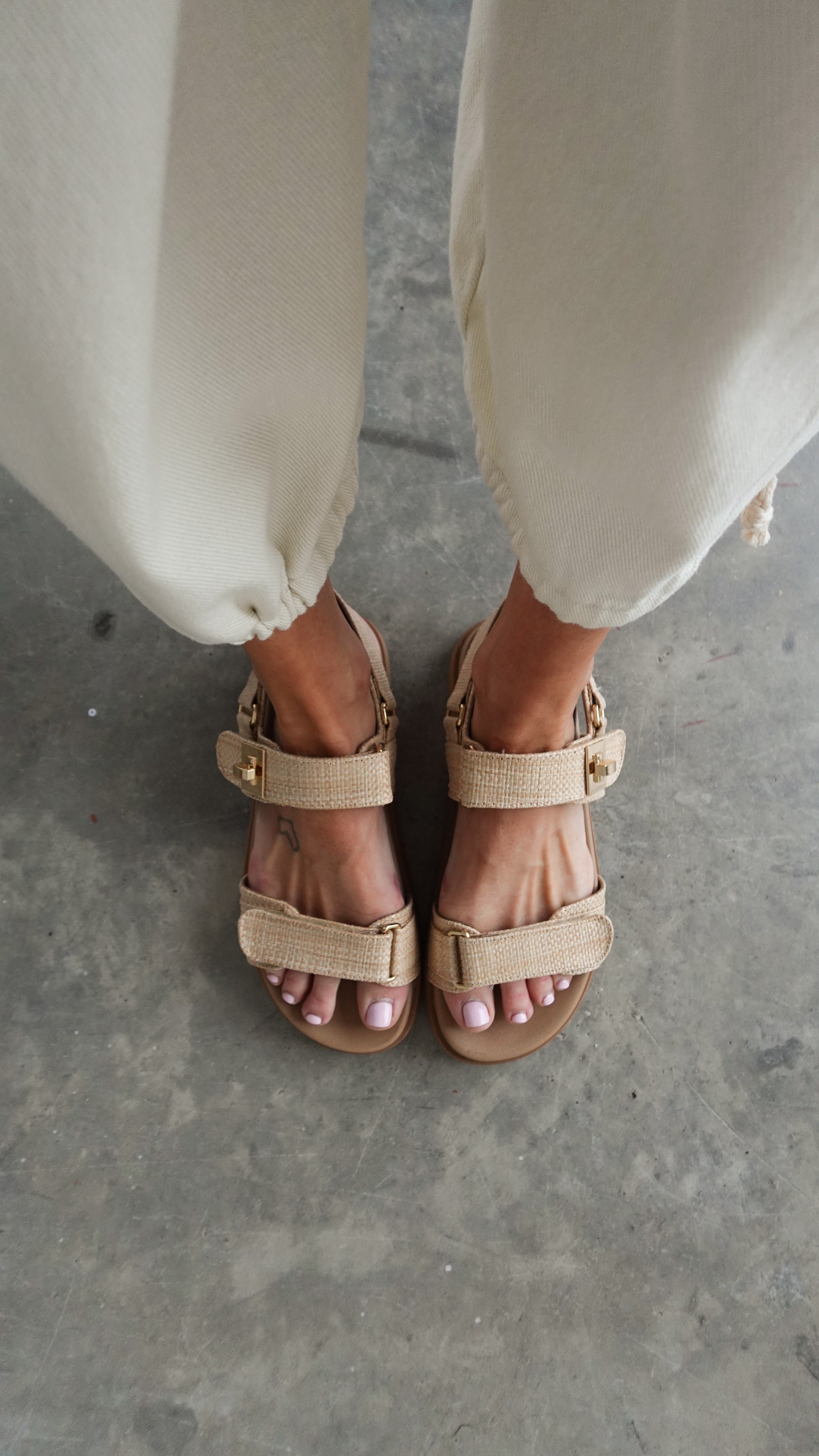 Natural Raffia Slingback Sandals | Elegant Women's Fashion by coolavocek