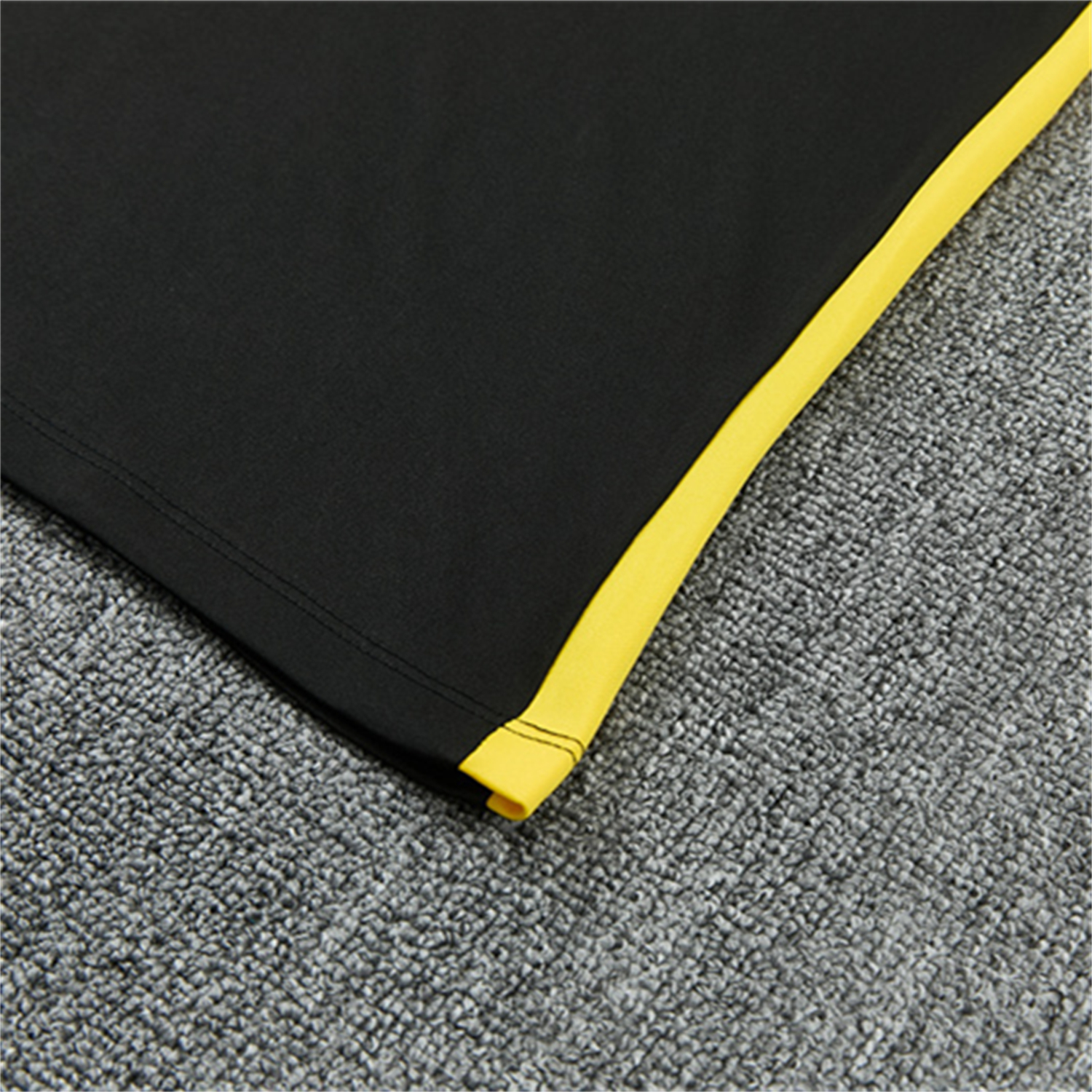 AlphaJersey-Brazil X JD 2026 Long Sleeves Training Set - Black Top And Black Yellow Pants