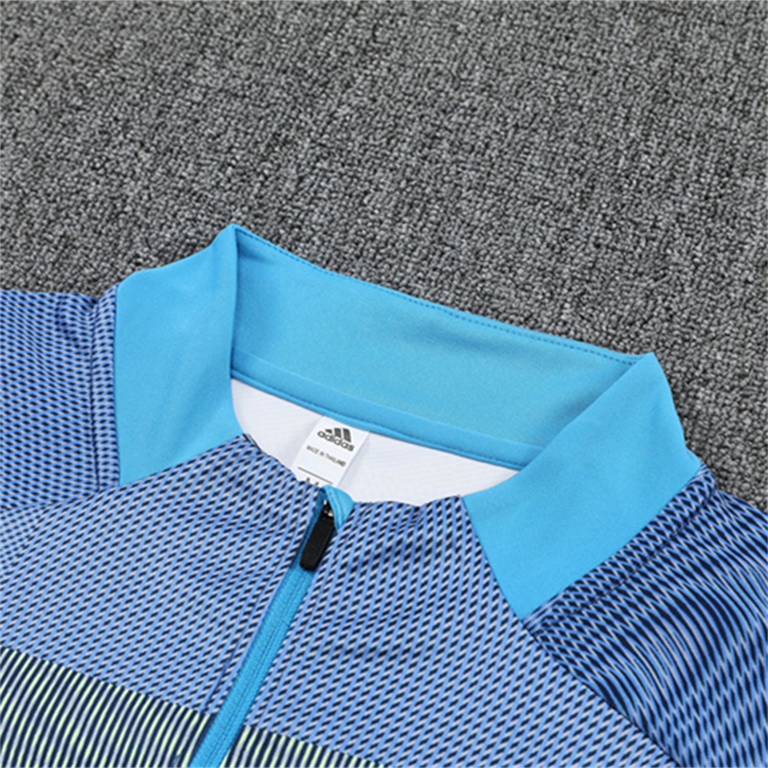 AlphaJersey-Real Madrid 25-26 Long Sleeves Training Set - Blue-Gray Camouflage Top & Blue Pants