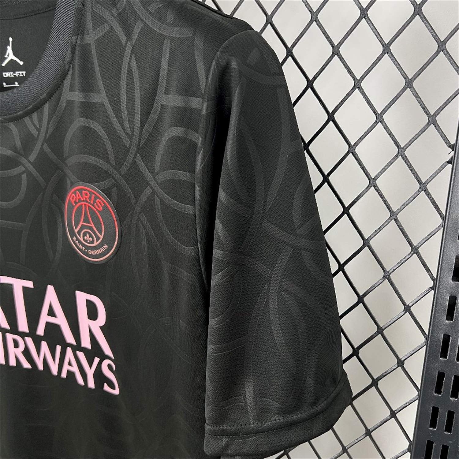 AlphaJersey-Paris Saint-Germain PSG 25-26 Black JD Training Jersey - Fans Version