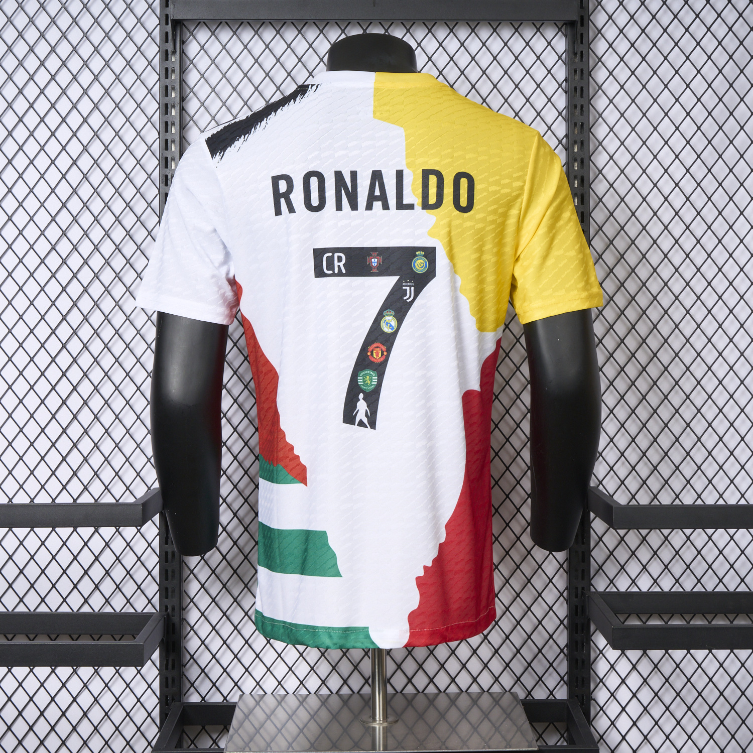 AlphaJersey-Cristiano Ronaldo Career Commemorative Jersey Real Madrid Manchester United Juventus Portugal Al Nassr Sporting CP - Player Version