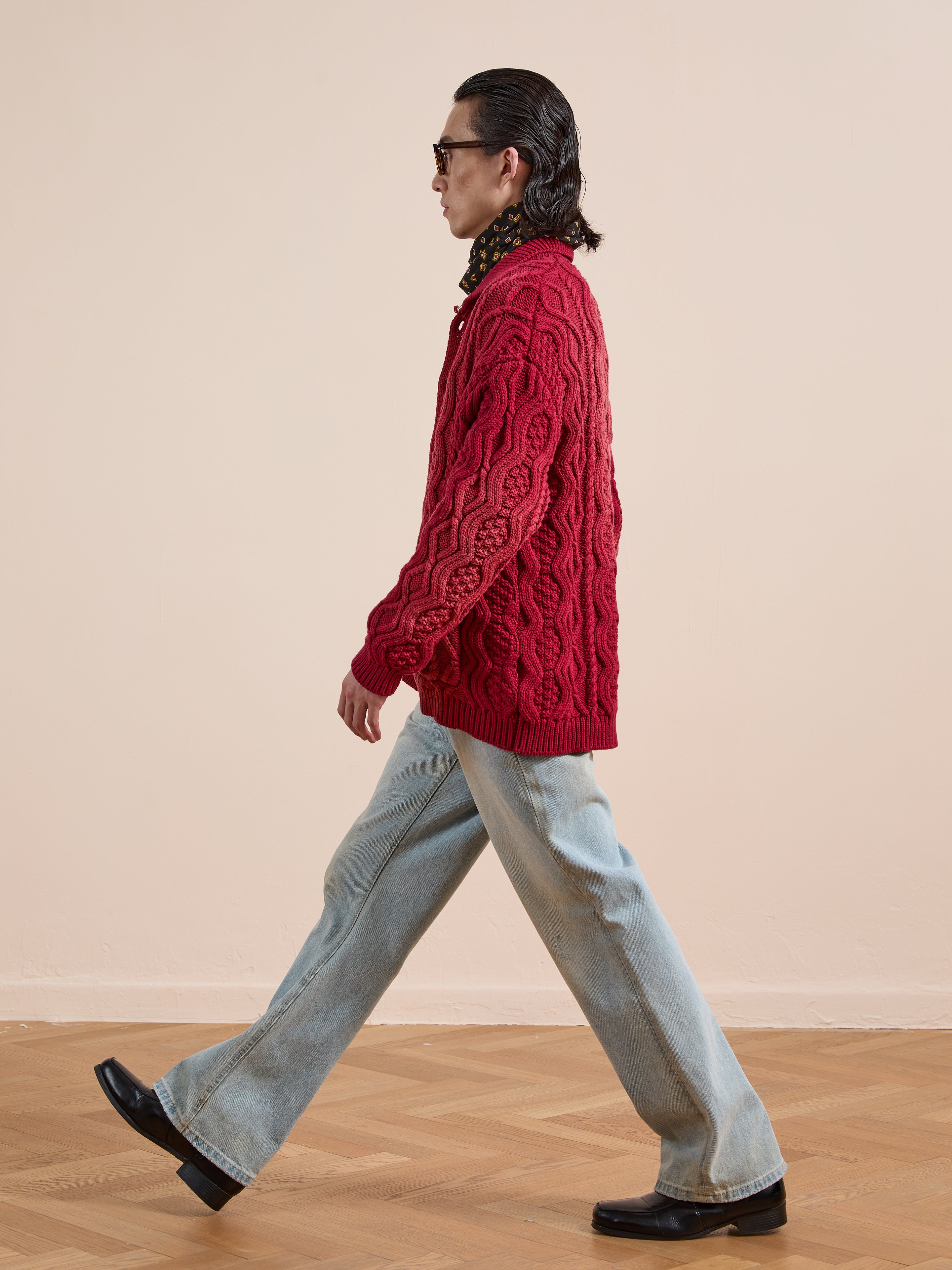 Cable Knit Buttoned Cardigan | Modern Menswear by yycbvcnbmmnbm