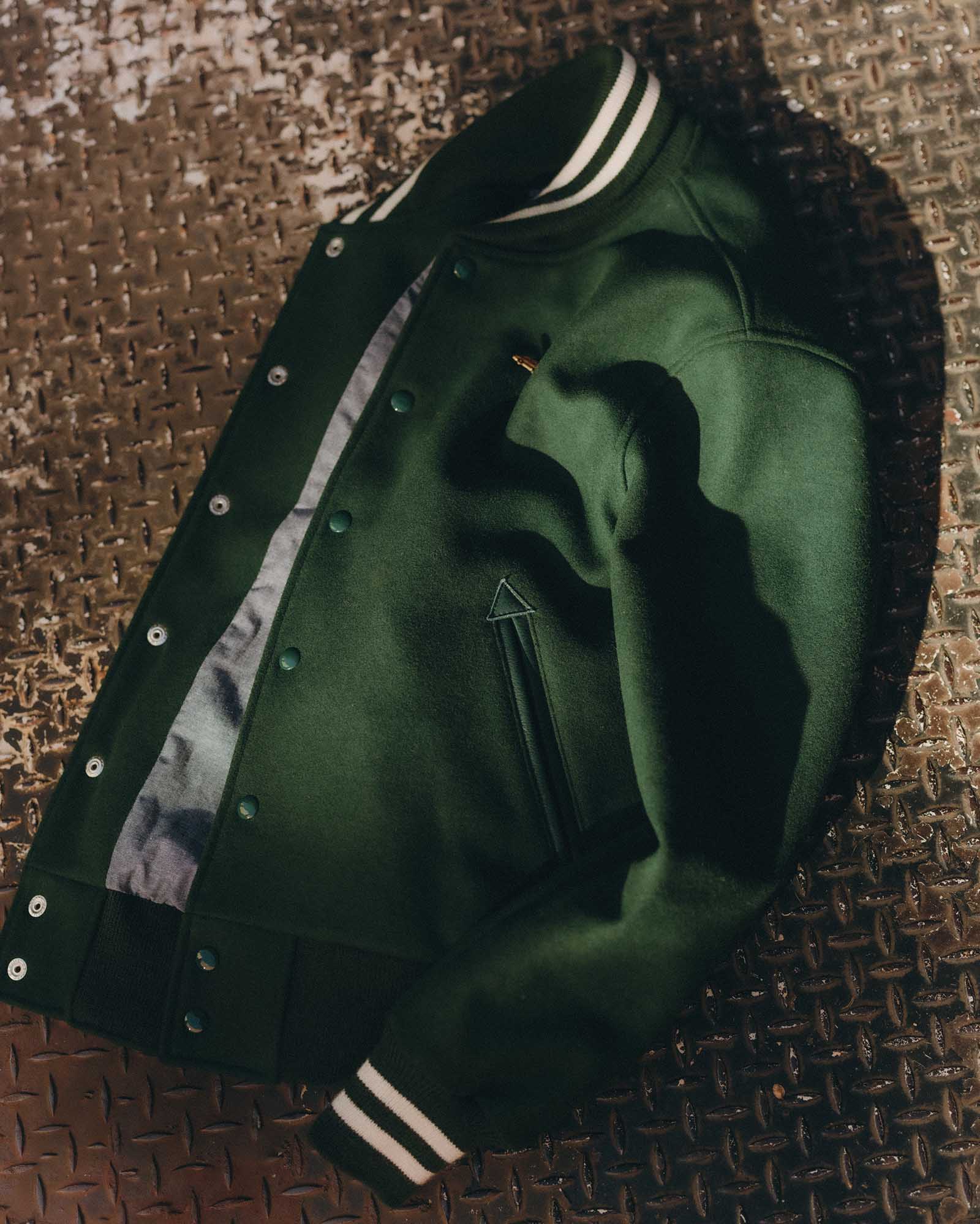 The Golden Bear Snap Bomber in Ivy Wool | Modern Menswear by yycbvcnbmmnbm