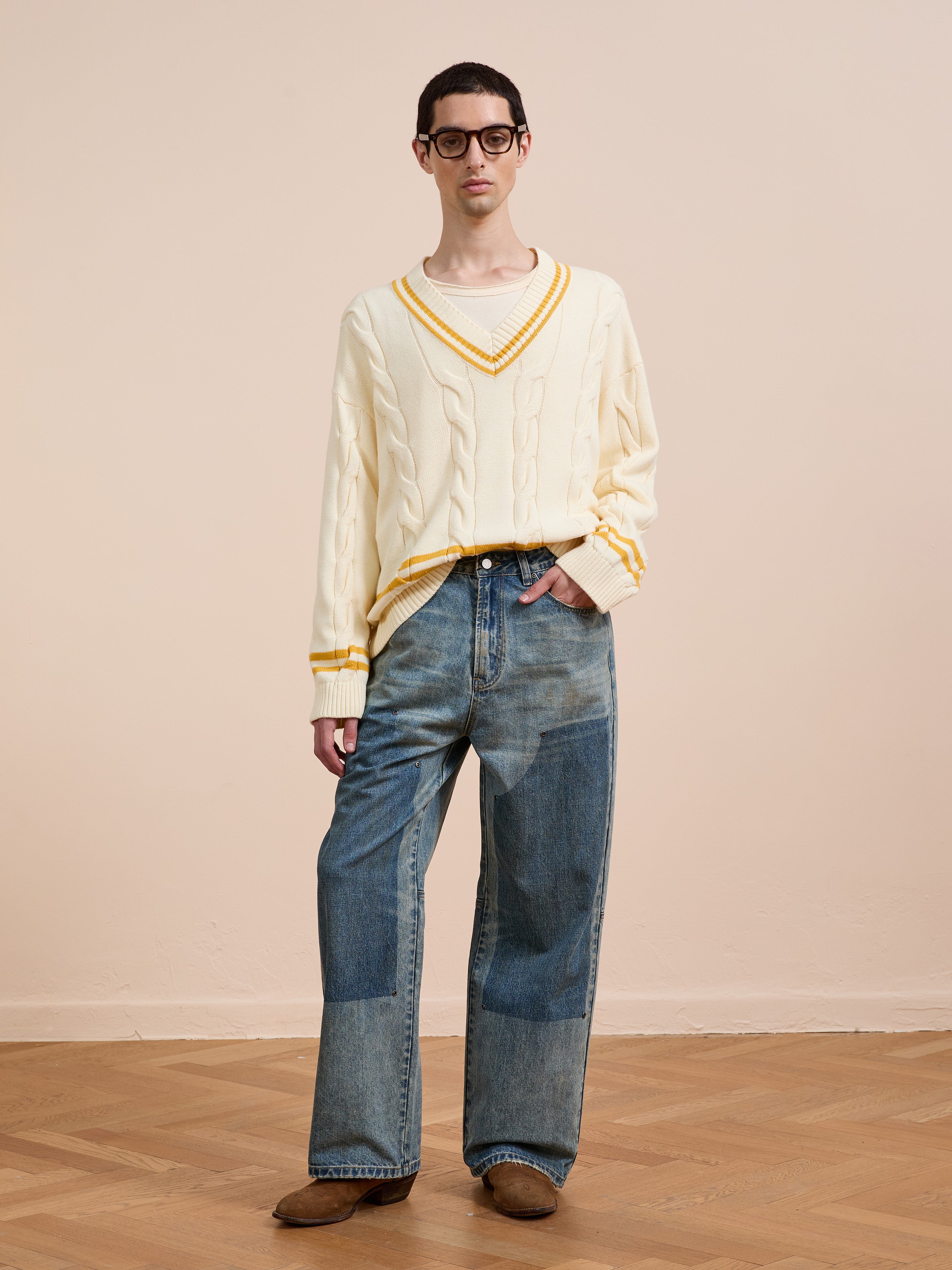 V-Neck Cricket Sweater | Modern Menswear by yycbvcnbmmnbm