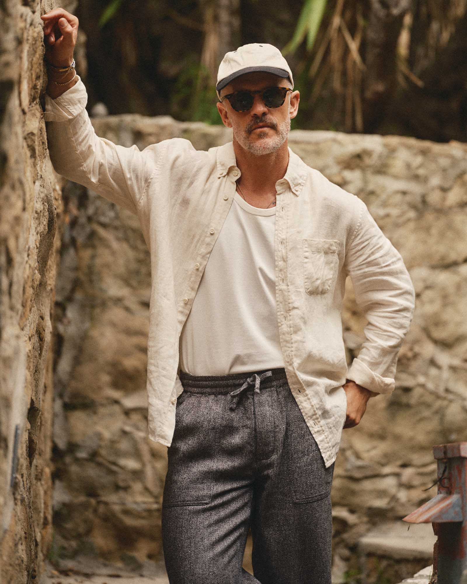 The Jack in Vintage White Linen | Modern Menswear by yycbvcnbmmnbm