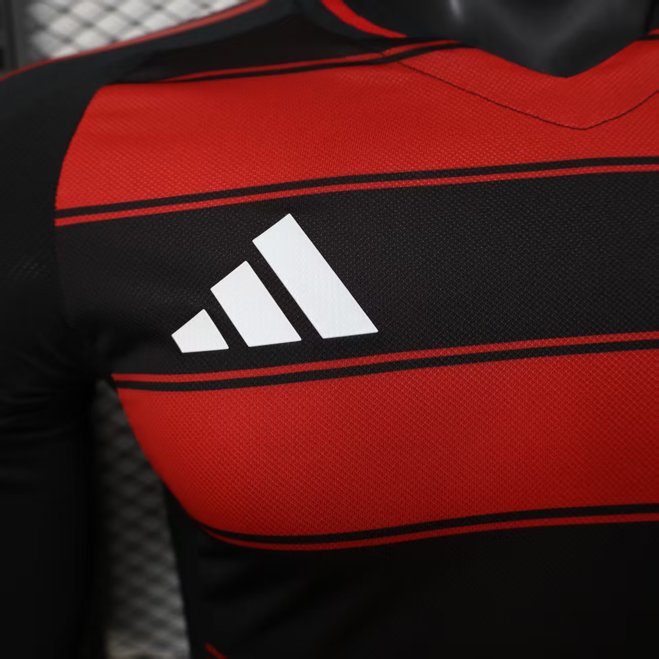 AlphaJersey-Flamengo 25-26 Home Long Sleeves Unsponsored Jersey - Player Version