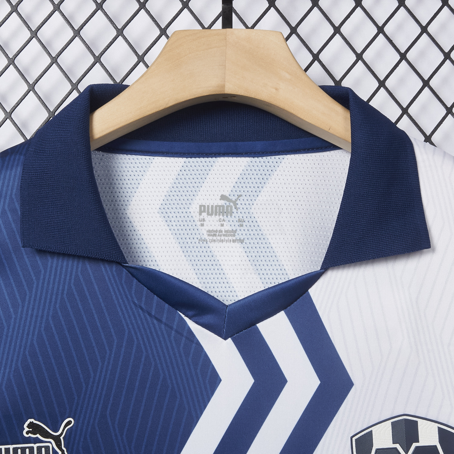 AlphaJersey-Rayados Monterrey 25-26 Blue And White Half Special Jersey - Fans Version