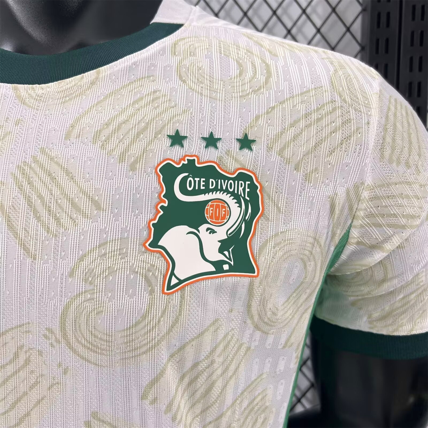 AlphaJersey-Ivory Coast 2026 Away White Jersey - Player Version
