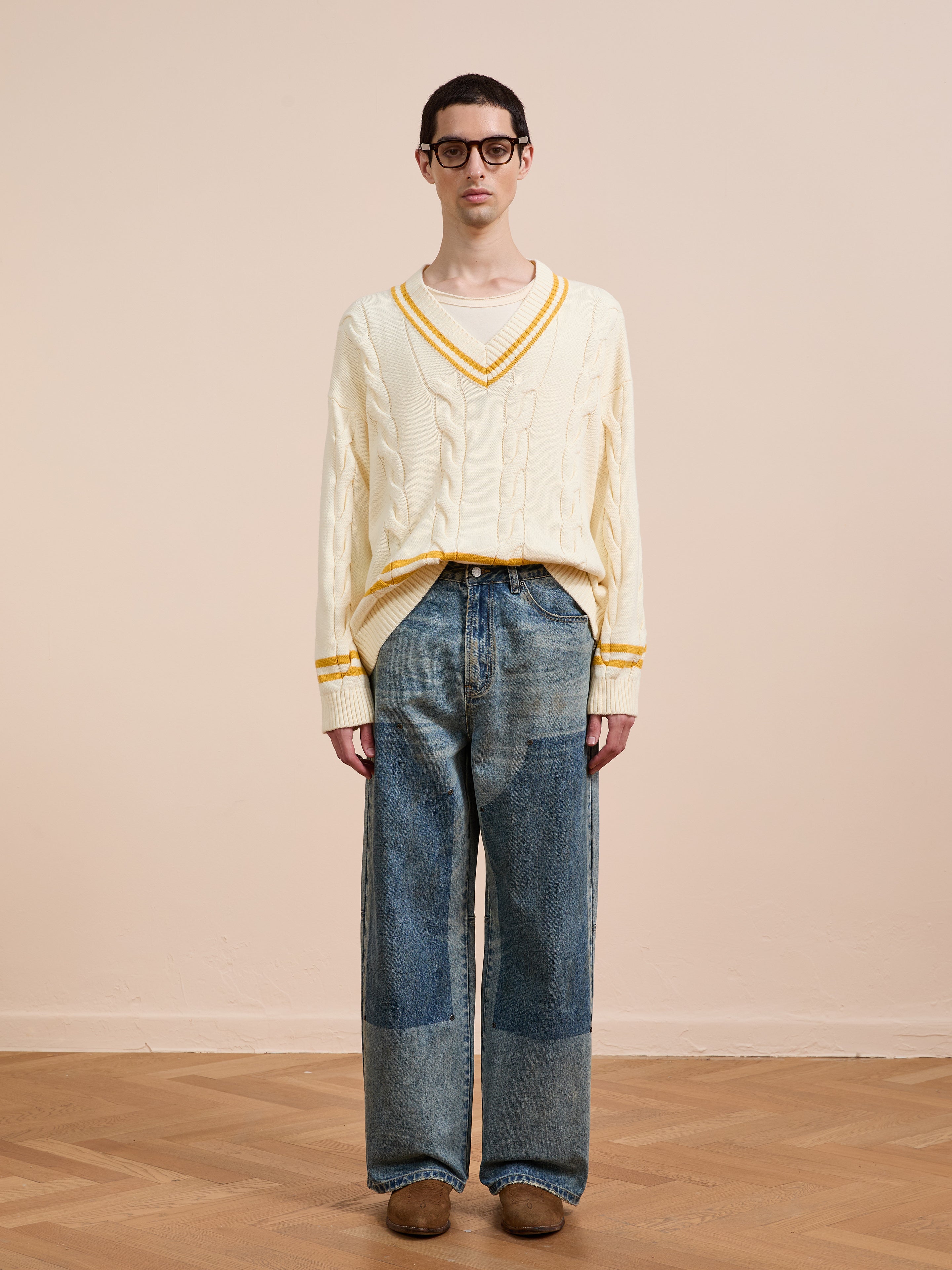 V-Neck Cricket Sweater | Modern Menswear by yycbvcnbmmnbm