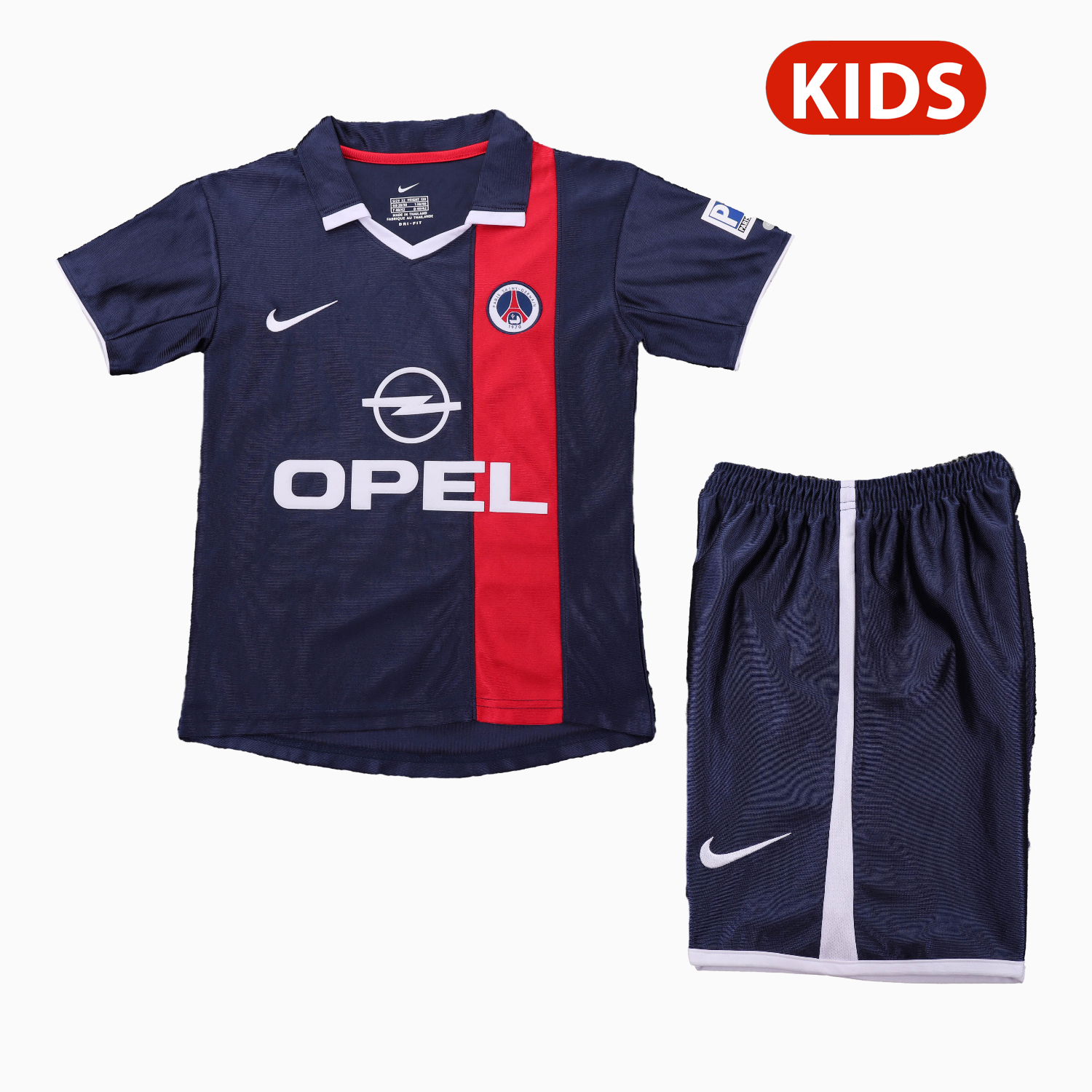 AlphaJersey-Retro Paris Saint-Germain PSG 2001-02 Home Kids Kit