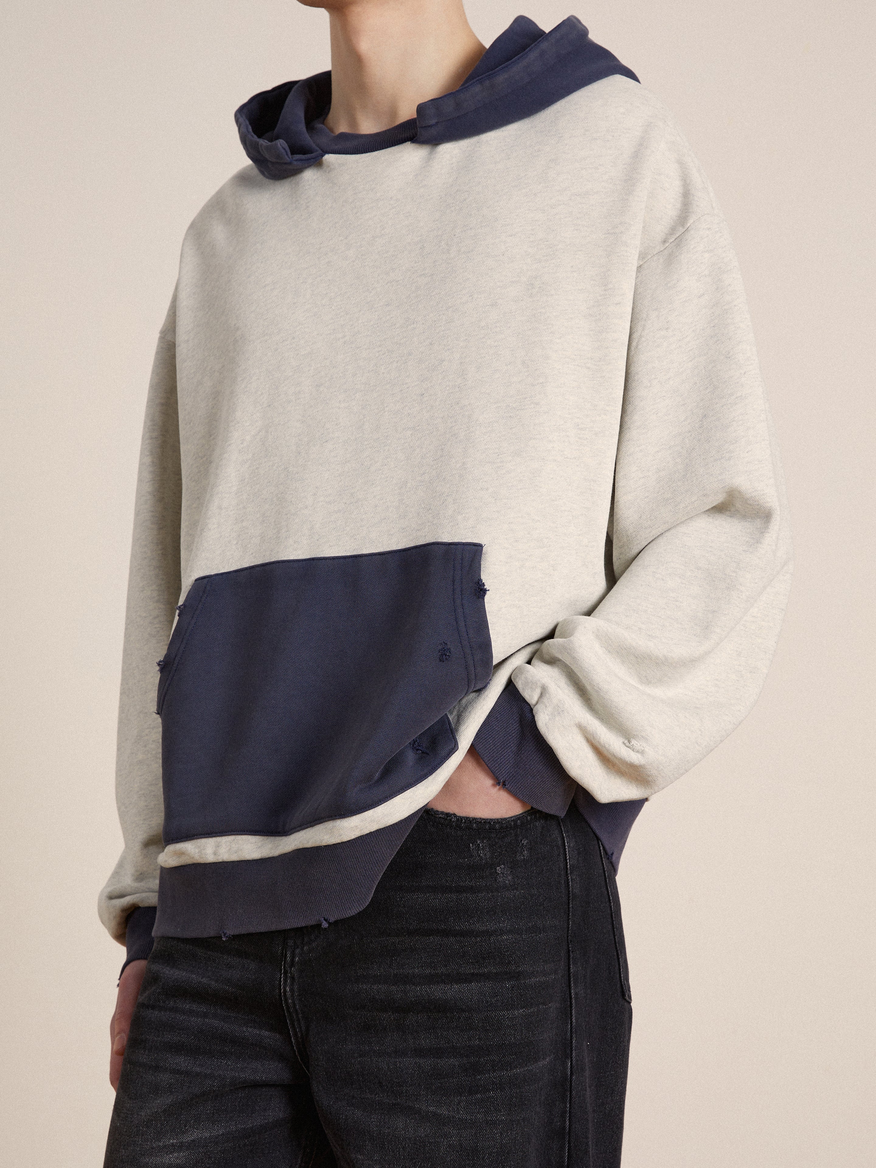 Two Tone Hoodie | Modern Menswear by yycbvcnbmmnbm