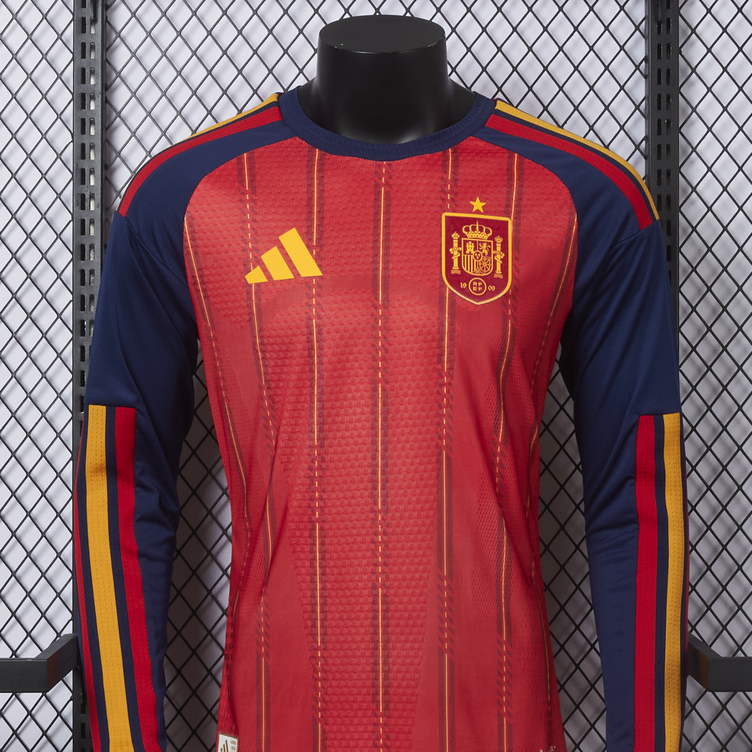AlphaJersey-Spain 2026 Home Long Sleeves Jersey - Player Version