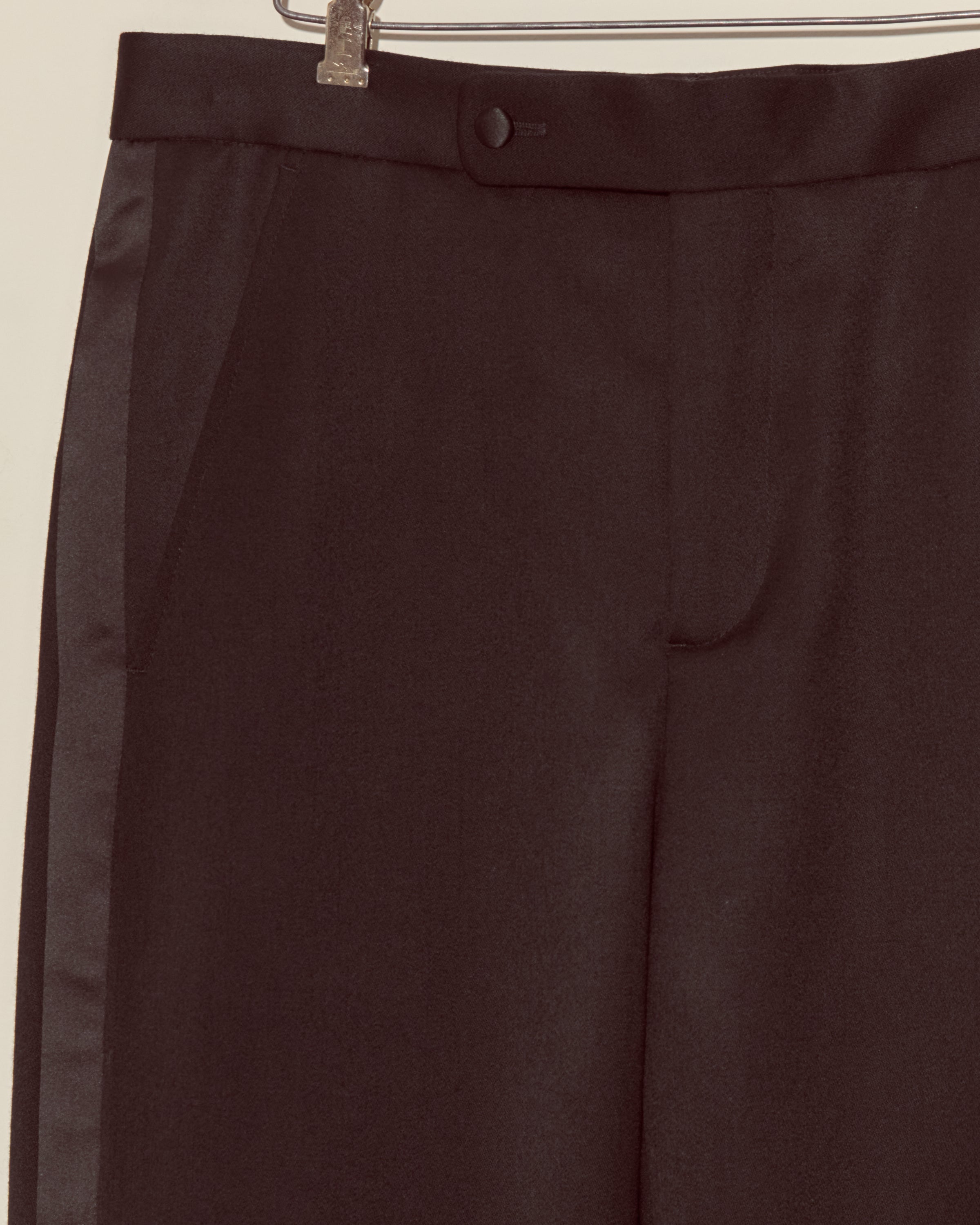 Barathea Tuxedo Trousers | Modern Menswear by yycbvcnbmmnbm