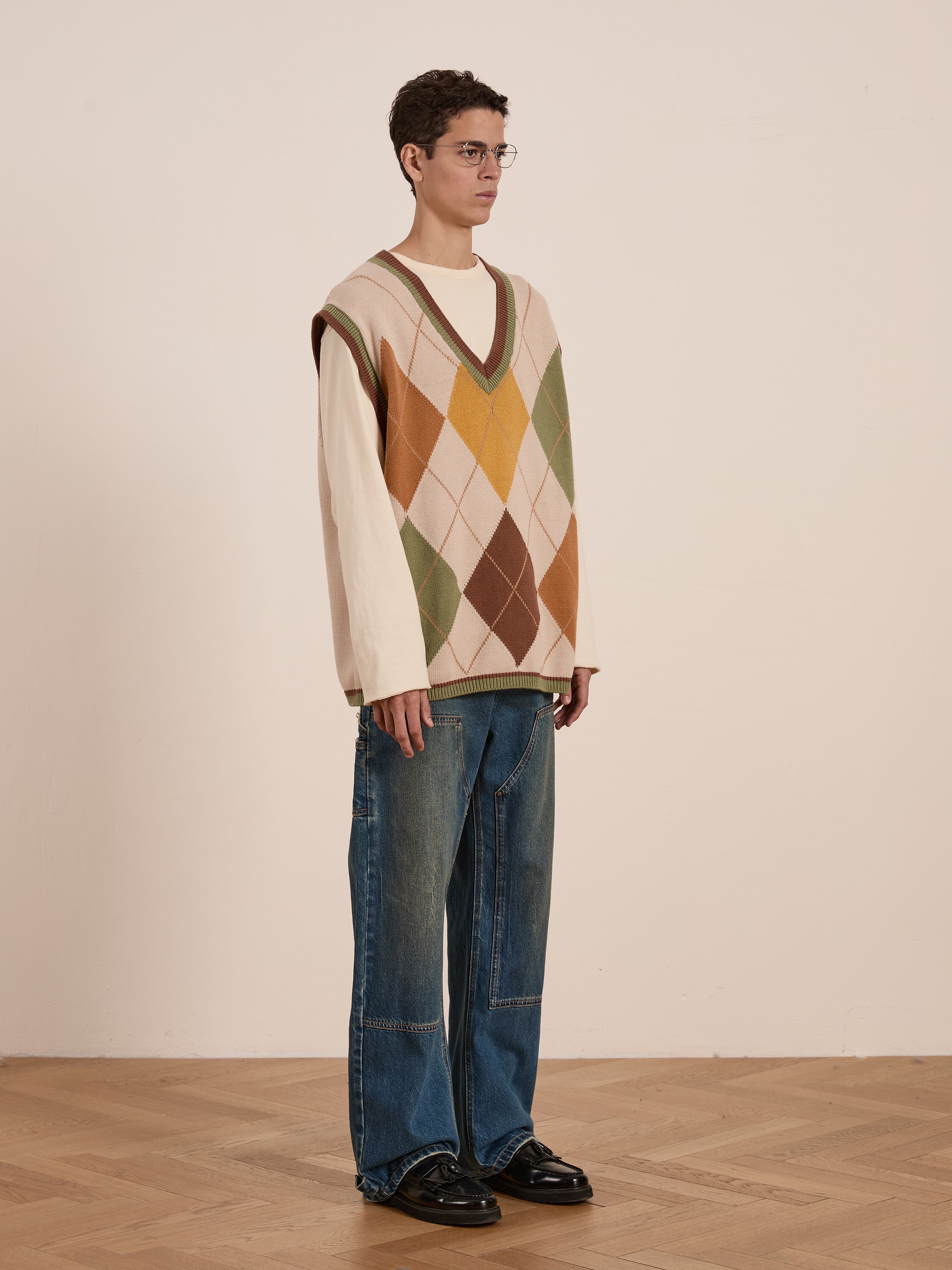 Argyle Knit Vest | Modern Menswear by yycbvcnbmmnbm