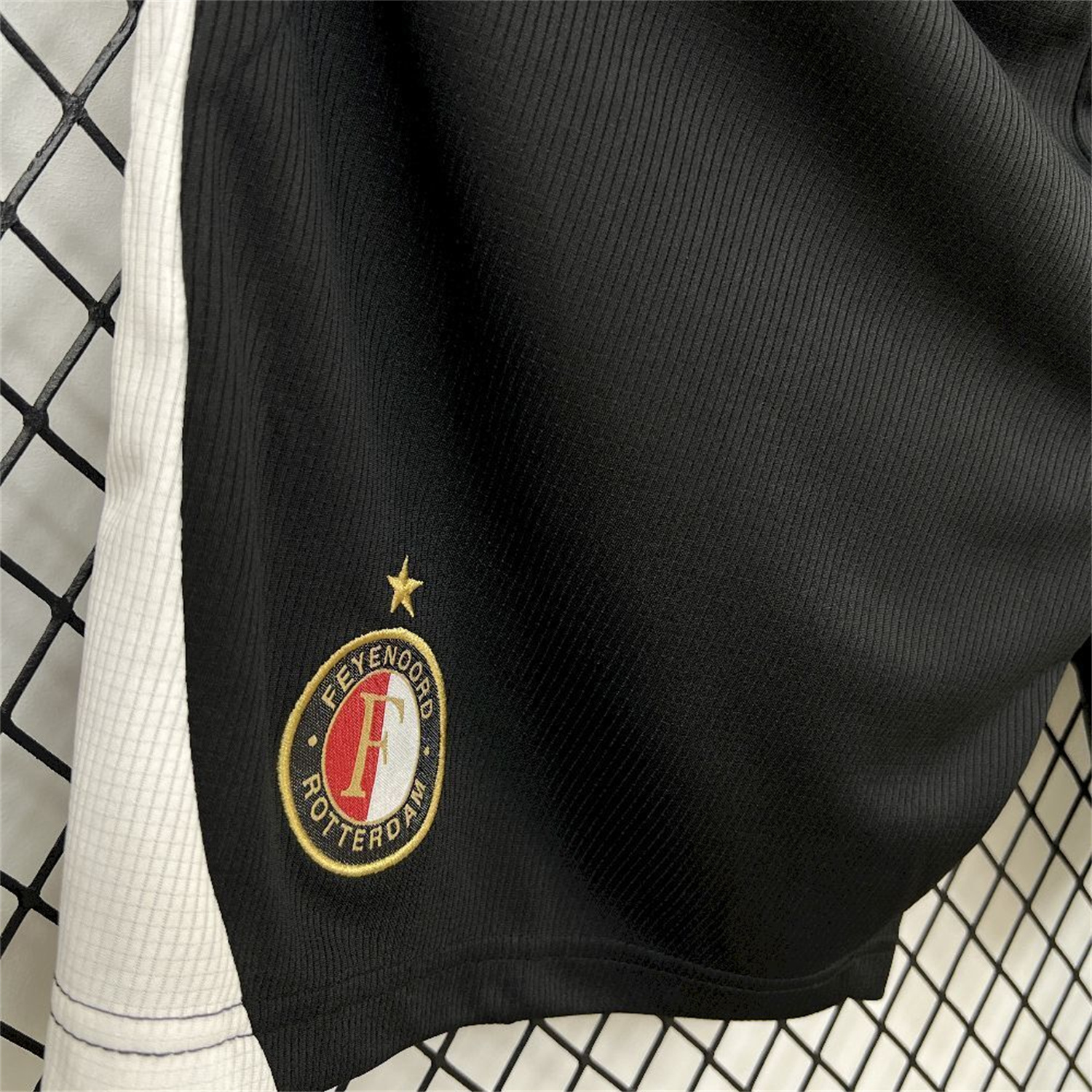 AlphaJersey-Feyenoord 25-26 Home Black Shorts - Fans Version