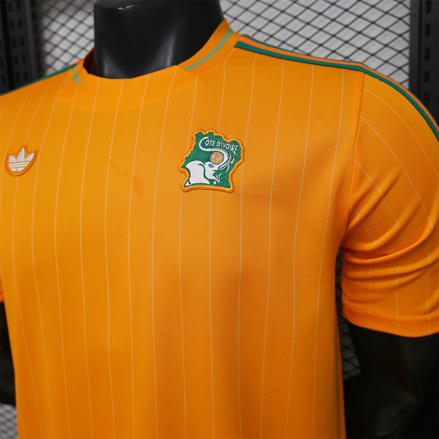 AlphaJersey-Ivory Coast 2026 Terrace Icon Retro Casual Style Orange Jersey - Player Version