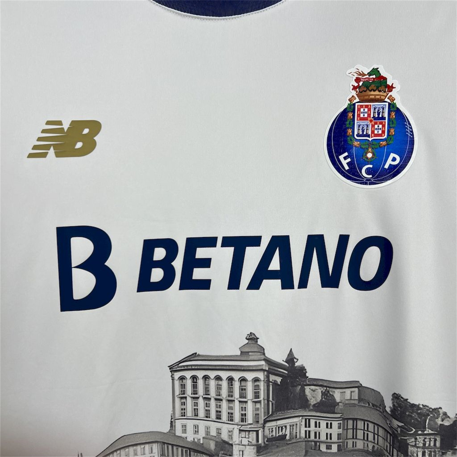 AlphaJersey-Porto 25-26 Black City Silhouette White Special Jersey - Fans Version