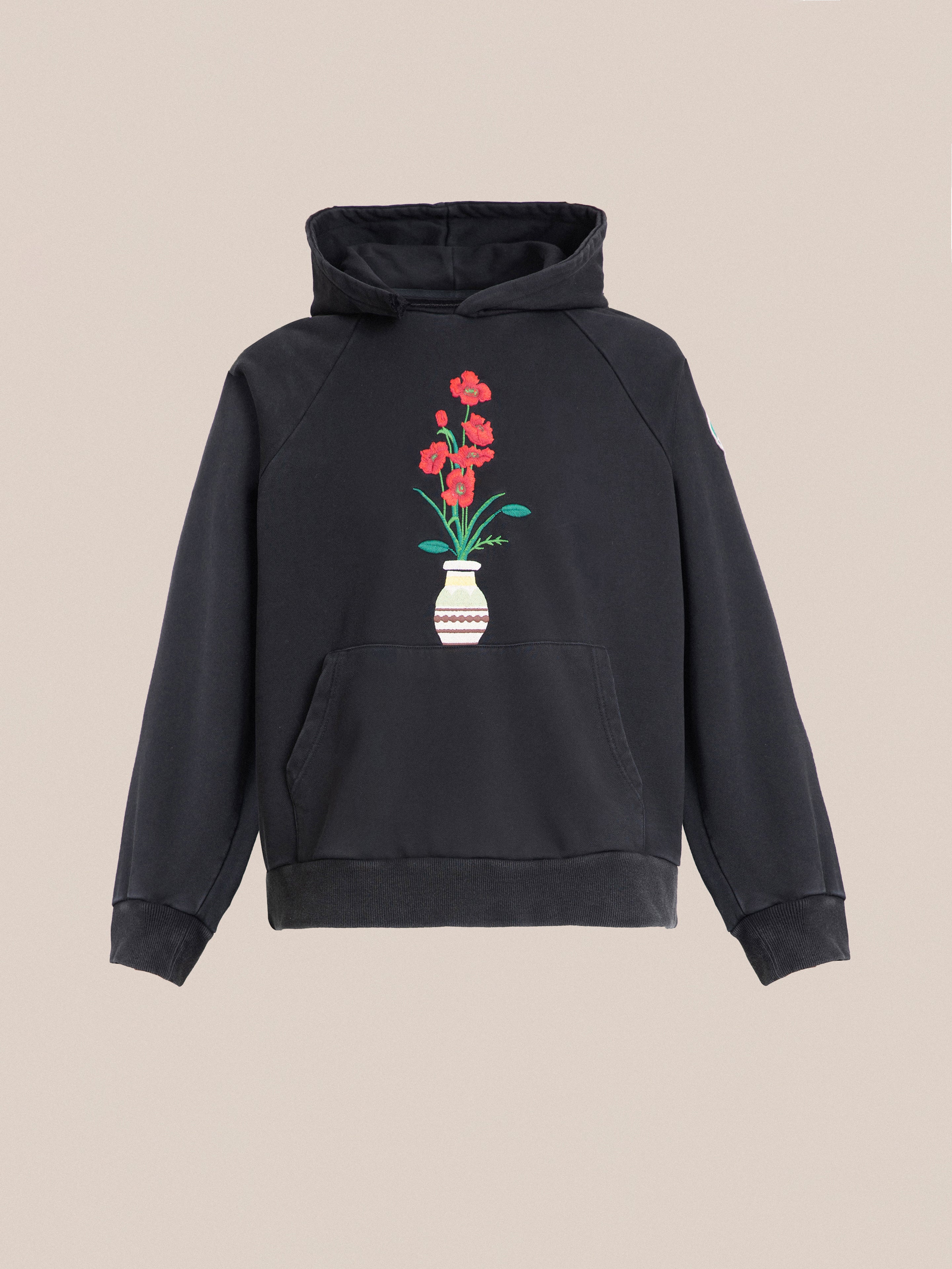 Flowers Vase Hoodie | Modern Menswear by yycbvcnbmmnbm
