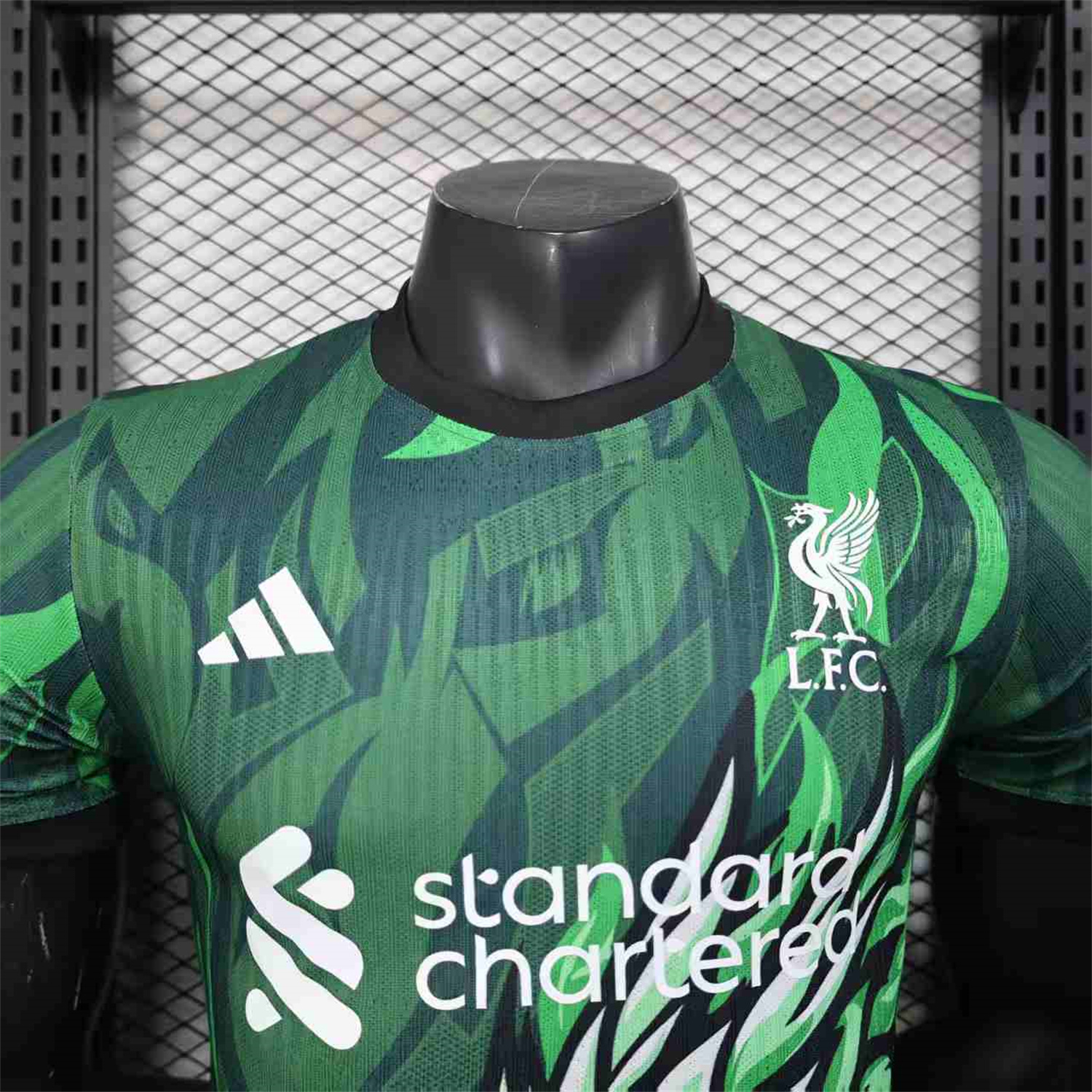 AlphaJersey-Liver.pool 25-26 Green Dragon and Fire Special Jersey - Player Version