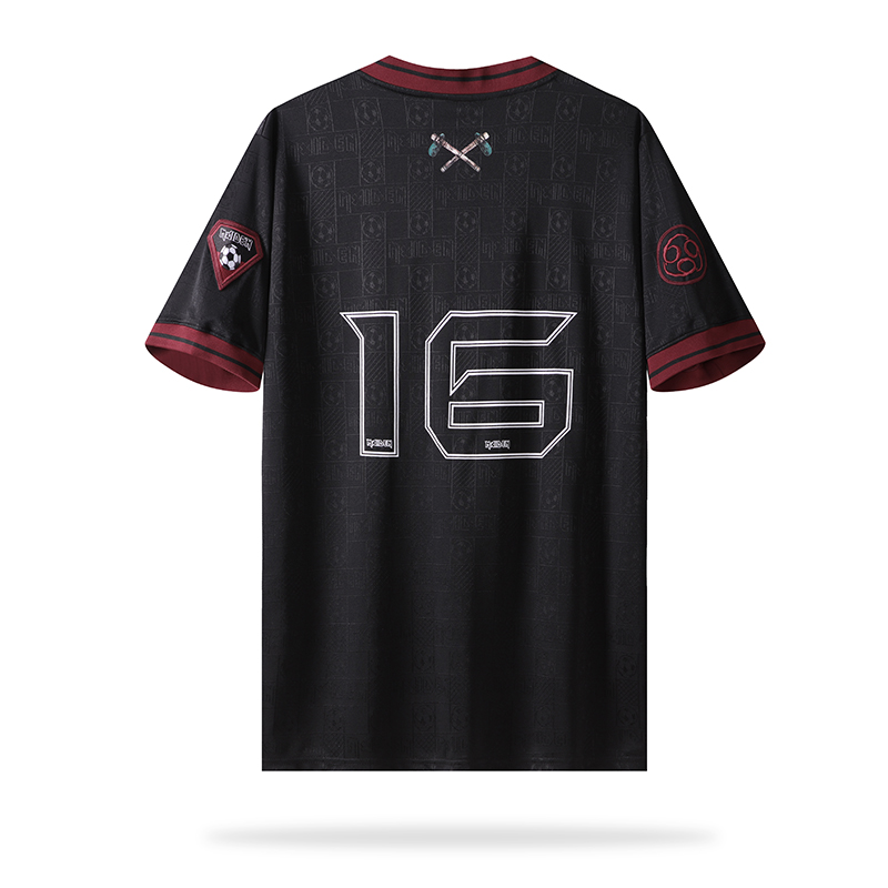 AlphaJersey-Retro Iron Maiden 2016 Black Jersey