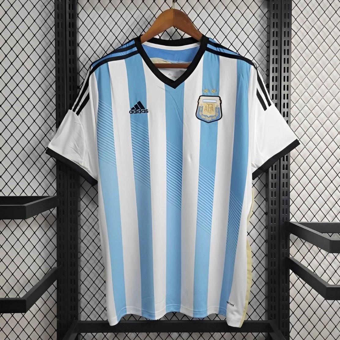 AlphaJersey-Retro Argentina 2014 Home Stadium Jersey