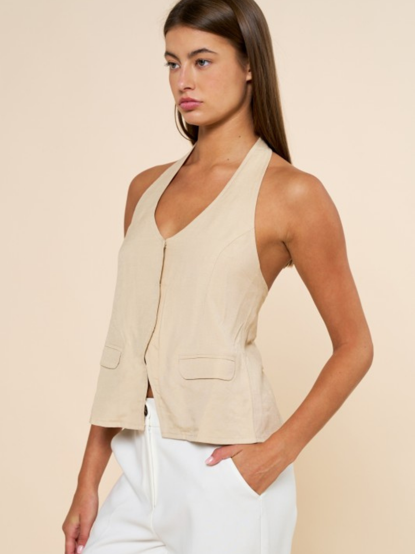 Halter Vest Top | Elegant Women's Fashion by coolavocek