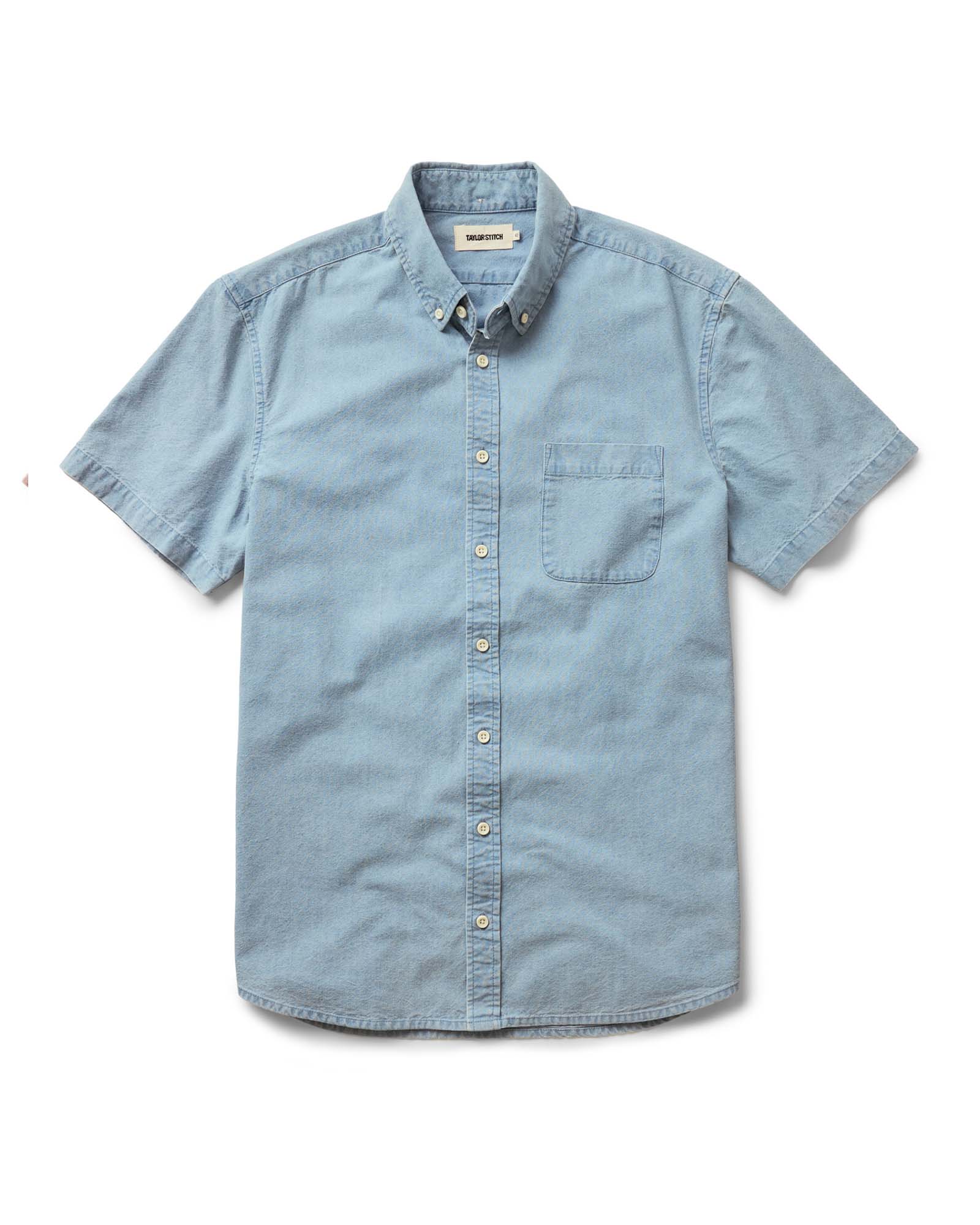 The Short Sleeve Jack in Washed Indigo Oxford | Modern Menswear by yycbvcnbmmnbm