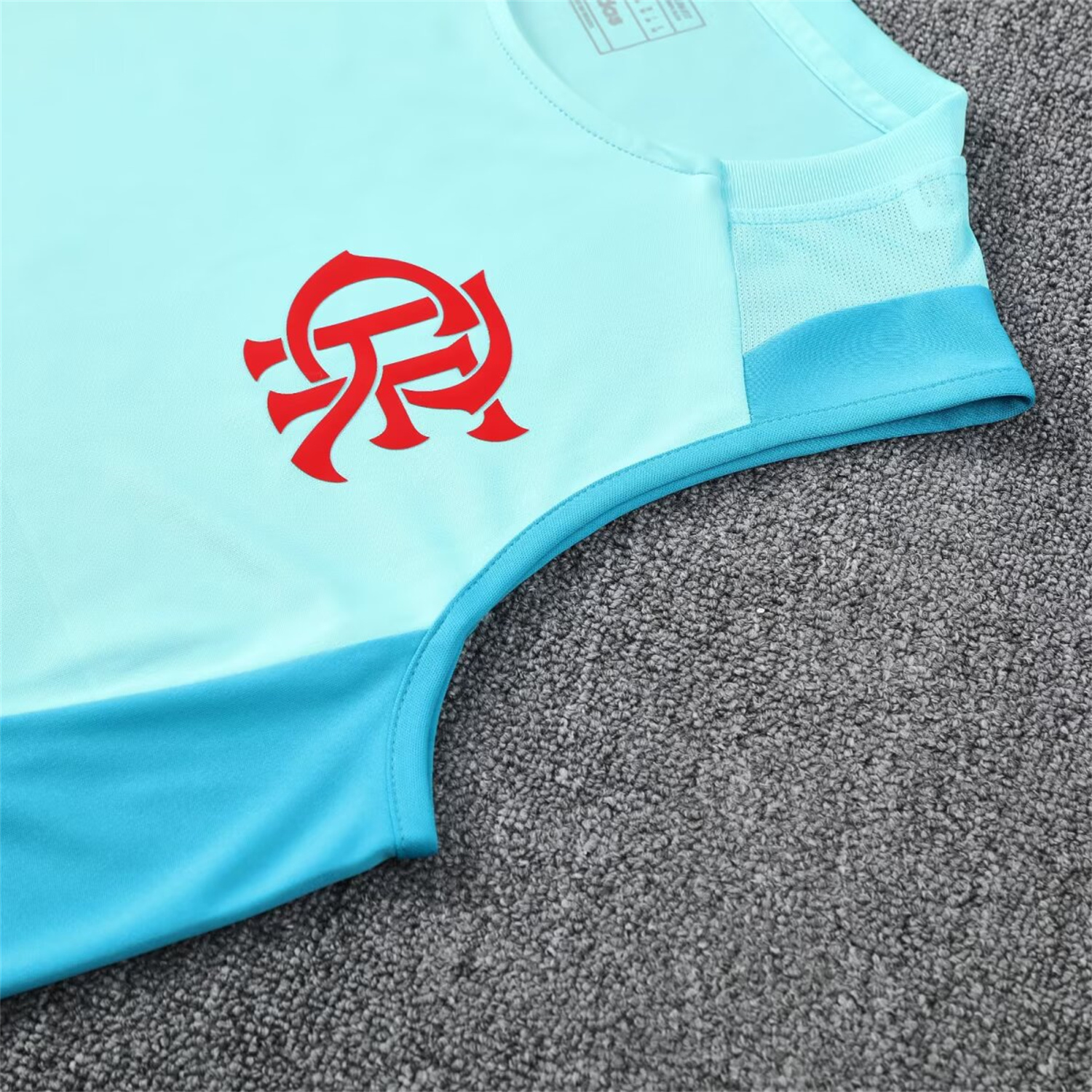 AlphaJersey-Flamengo 25-26 Vest Training Set - Light Blue With Royal Blue