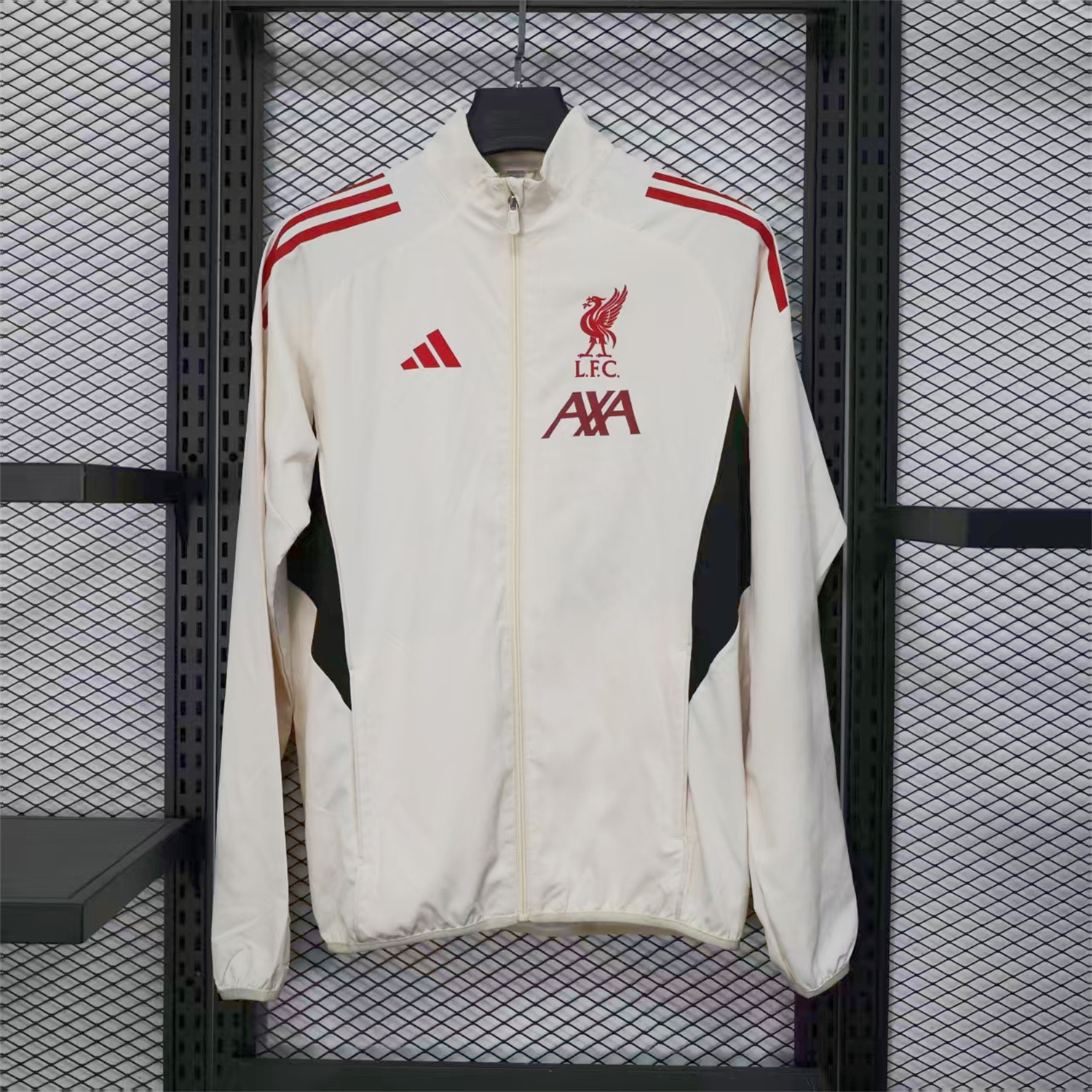 AlphaJersey-Liver.pool 25-26 White Windbreaker Jacket
