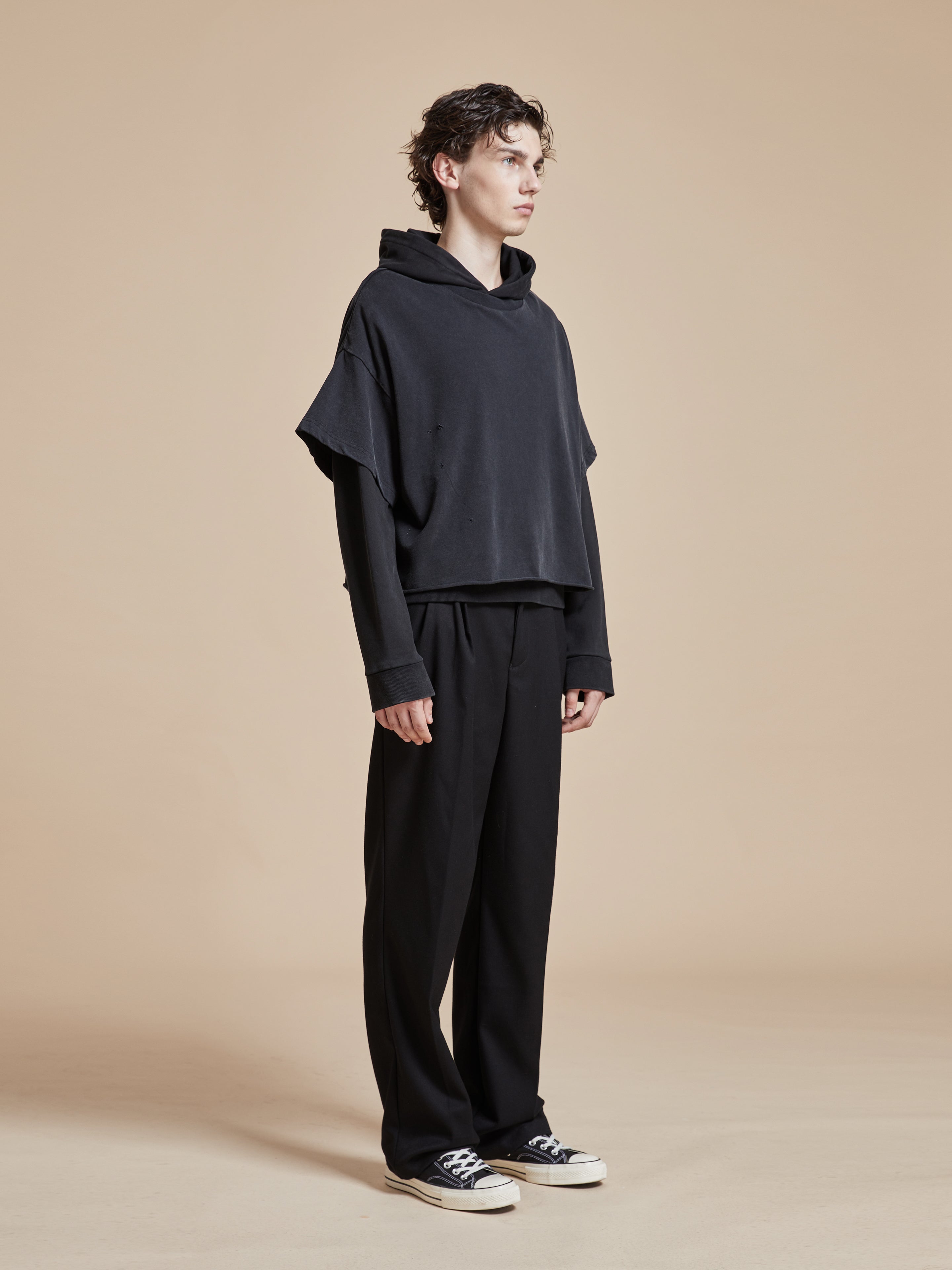 Double Layer Hoodie | Modern Menswear by yycbvcnbmmnbm