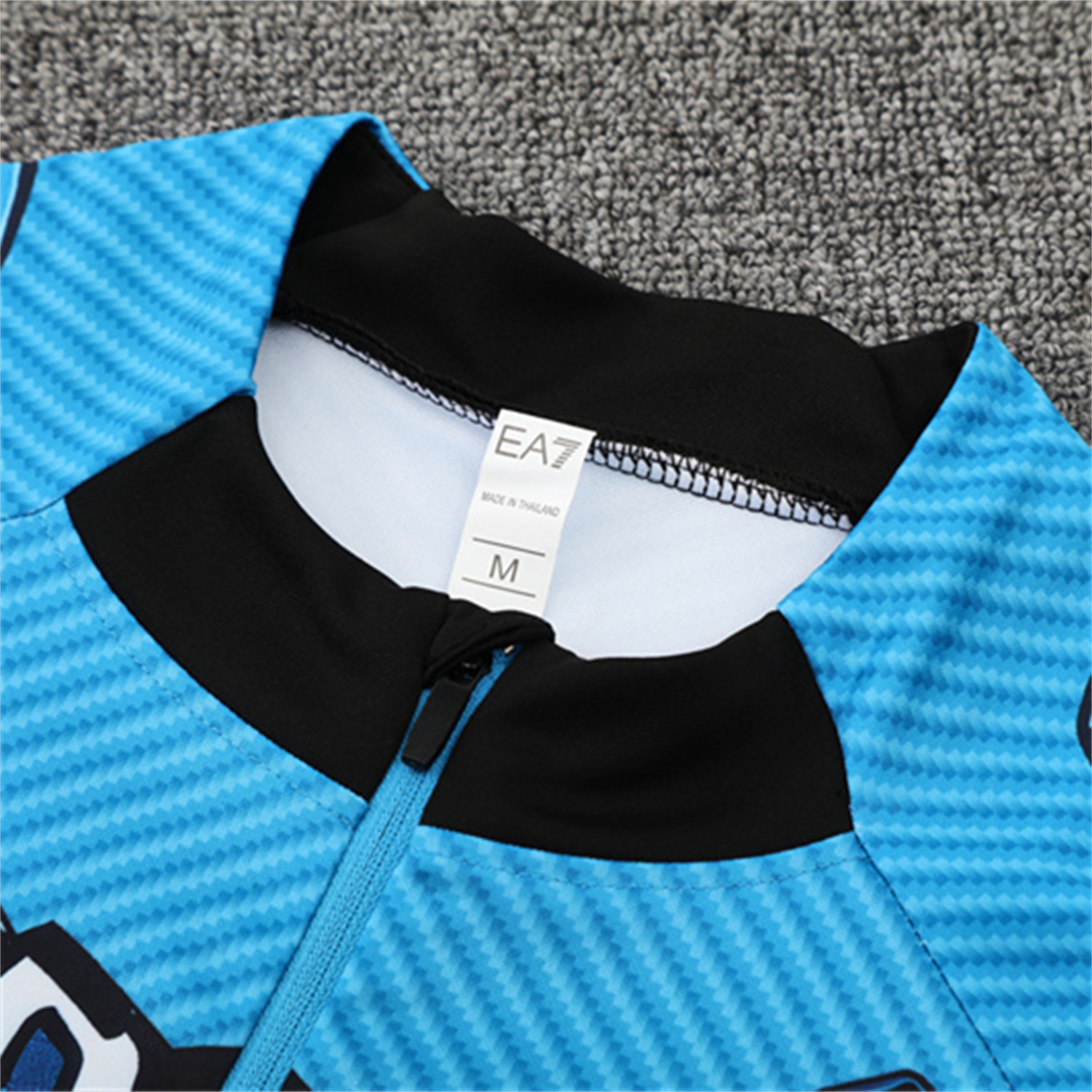 AlphaJersey-Napoli 25-26 Long Sleeve Training Set - Blue Mecha Top & Black Pants