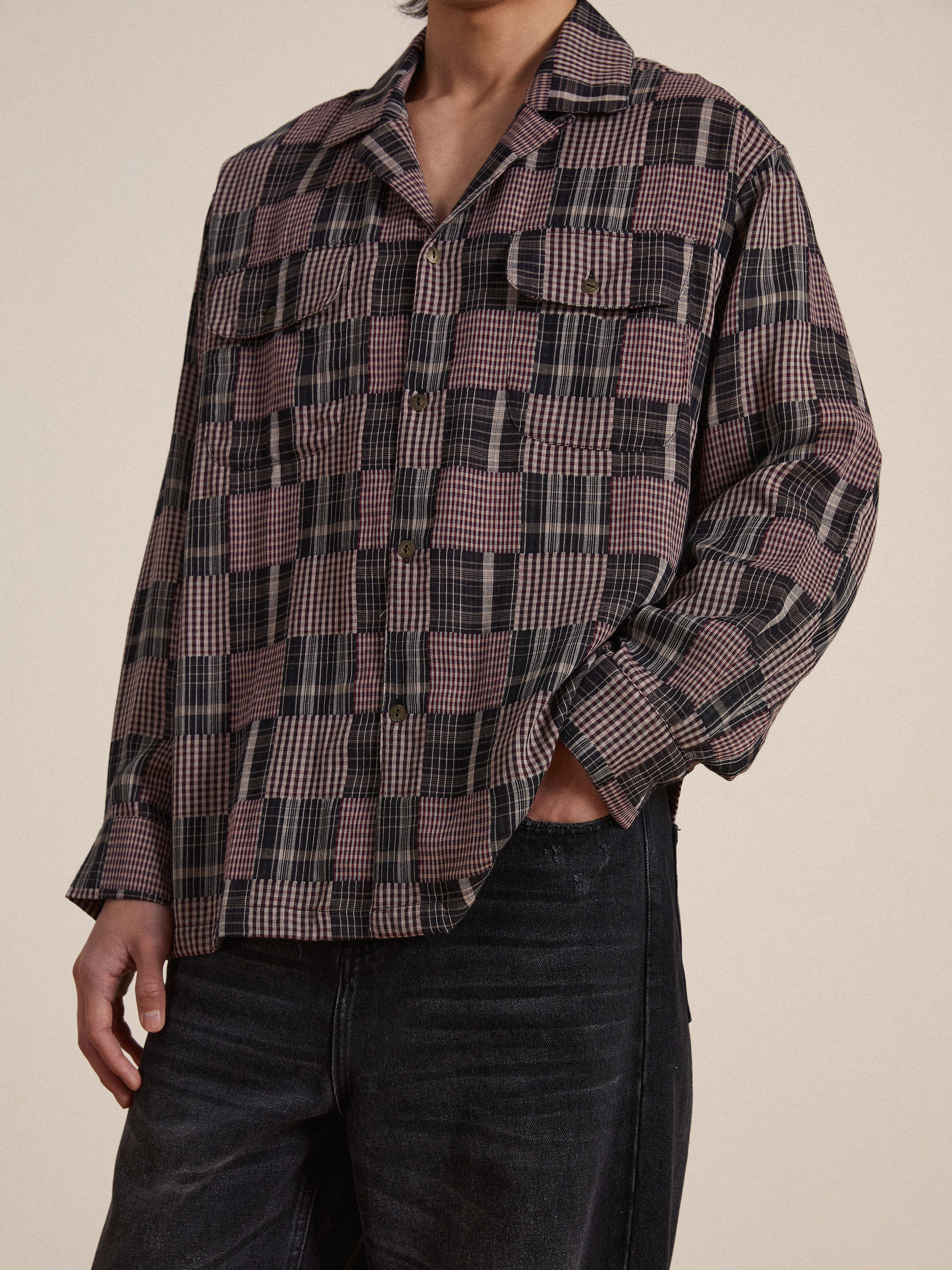 Multi-Flannel LS Camp Shirt | Modern Menswear by yycbvcnbmmnbm
