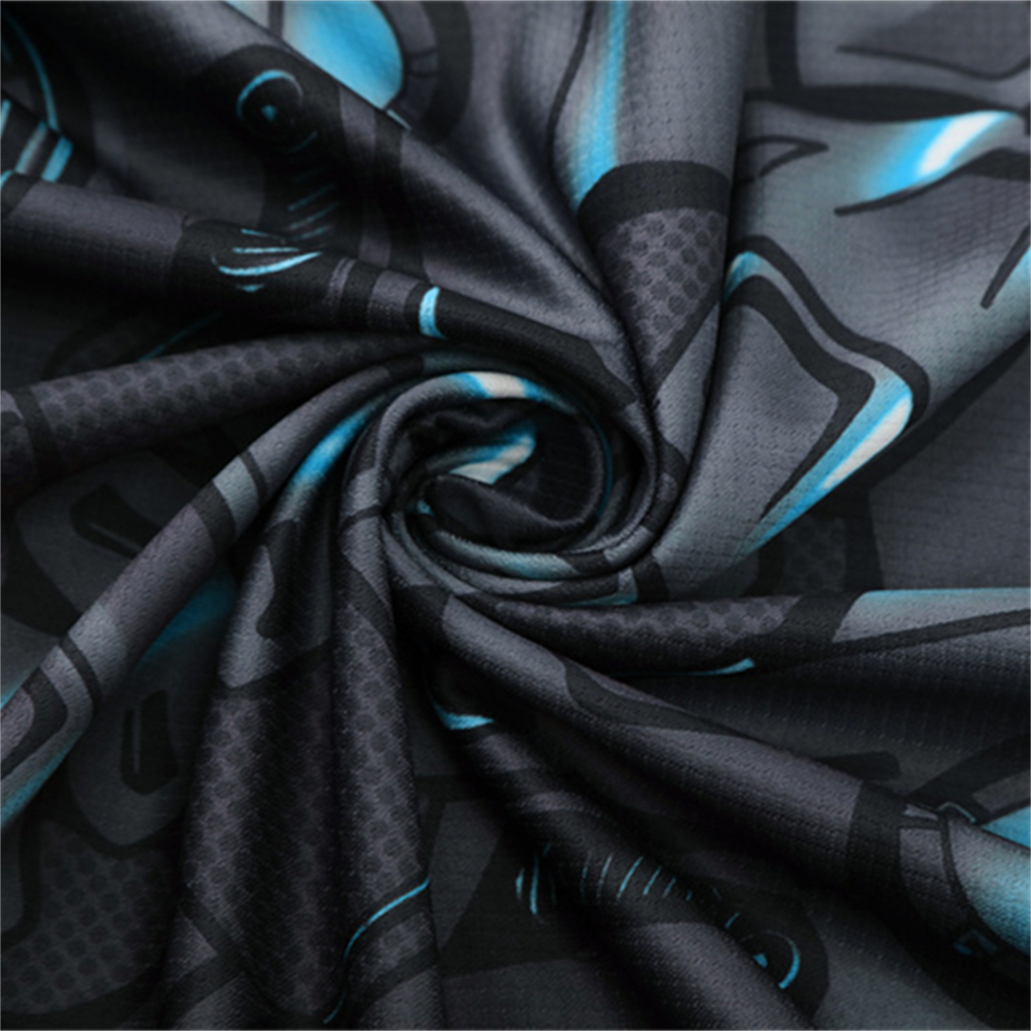 AlphaJersey-Napoli 25-26 Short-Sleeve Training Set - Gray Mecha Top & Black Shorts