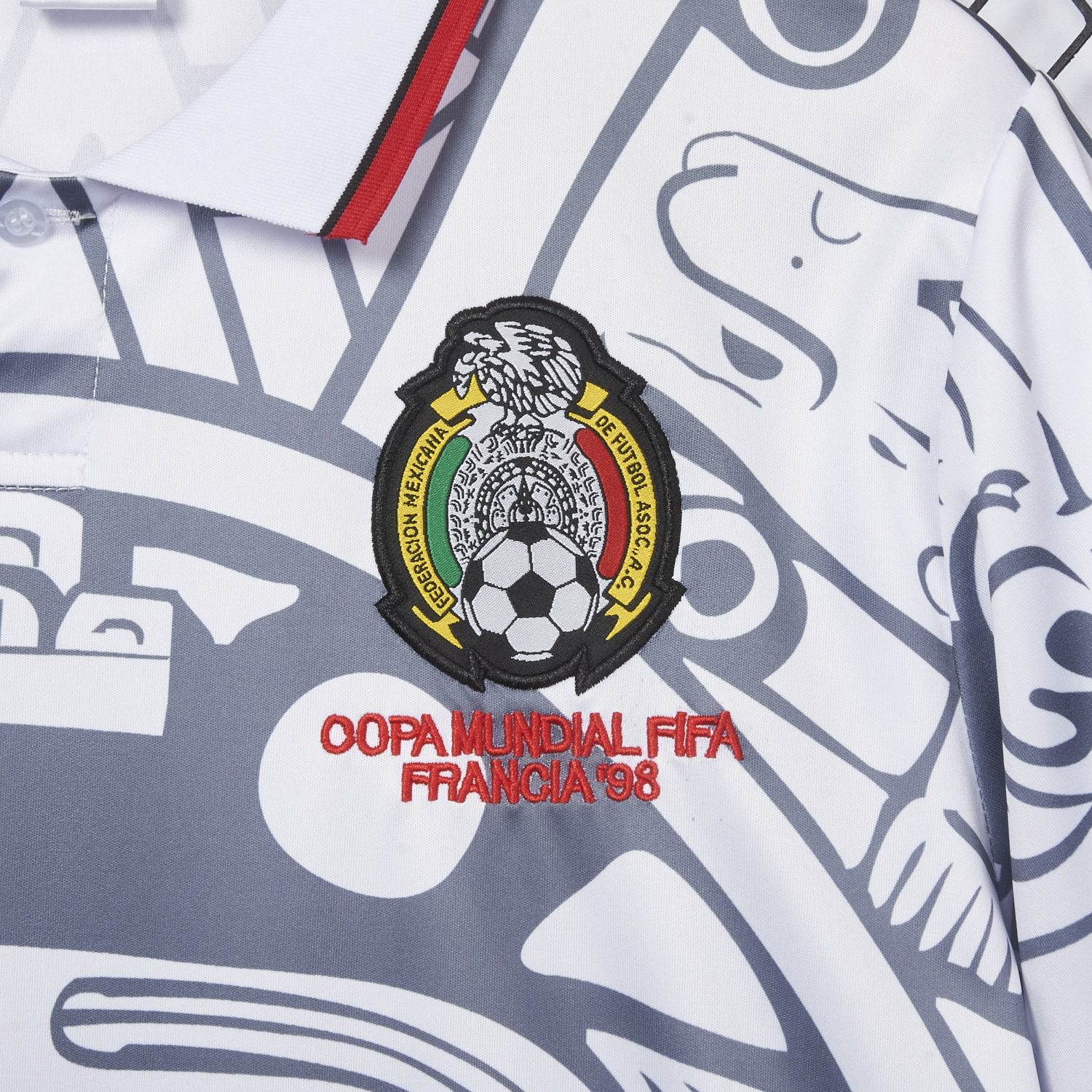 AlphaJersey-Retro Mexico 1998 Away Grey Special Edition Jersey