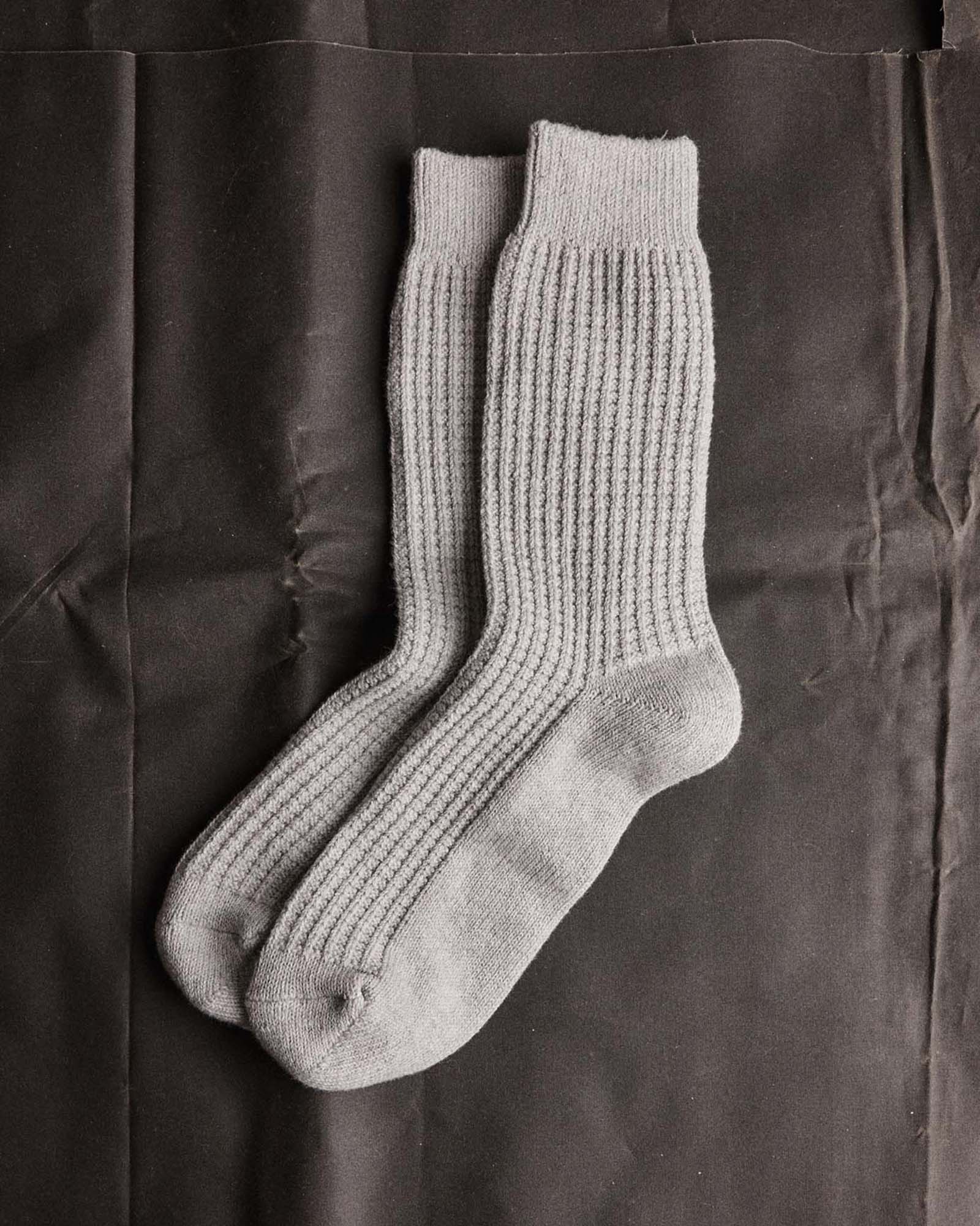 The Waffle Sock in Heather Grey | Modern Menswear by yycbvcnbmmnbm
